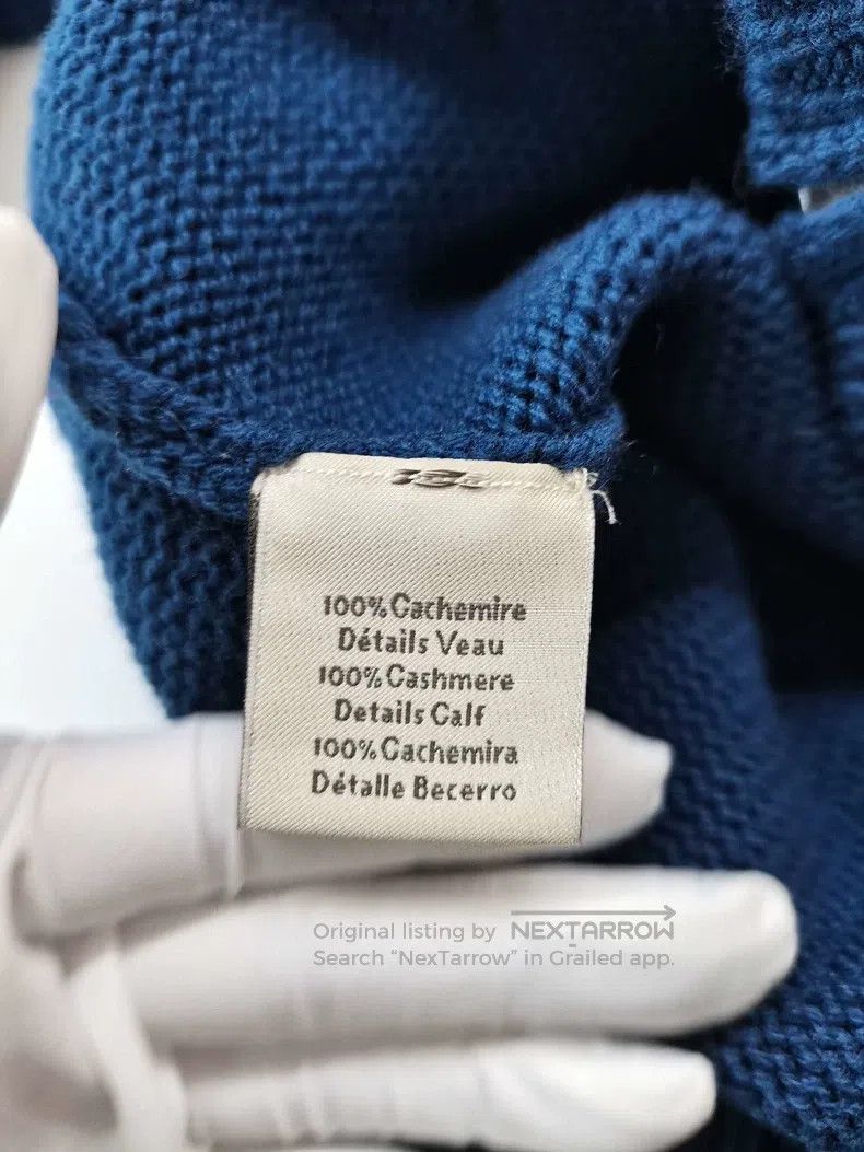 Hermes Hermes Dark Blue Open Cardigan Size US XL / EU 56 / 4 - 4 Thumbnail