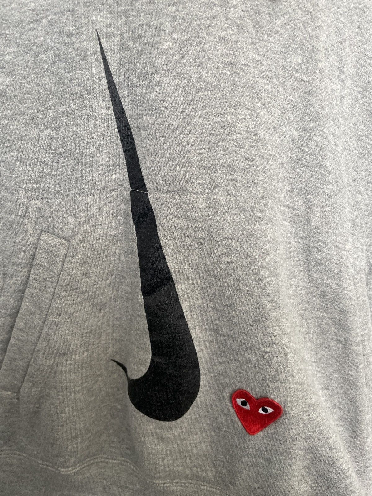 Comme des Garcons × Nike COMME DES GARCONS PLAY NIKE HOODIE L GRAY Size US L / EU 52-54 / 3 - 3 Thumbnail