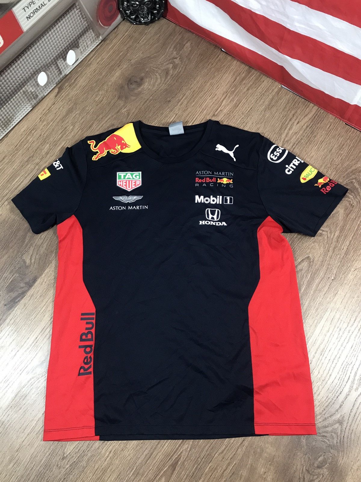 Puma × Red Bull Puma Red Bull Aston Martin T Shirt Racing Size US L / EU 52-54 / 3 - 1 Thumbnail
