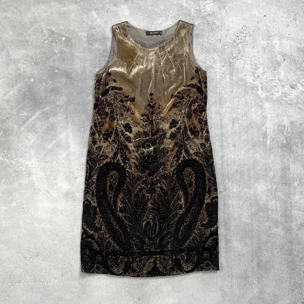 Etro ETRO Paisley Velvet Sleeveless Knee Length Dress Size 42 Size M / US 6-8 / IT 42-44 - 1 Thumbnail