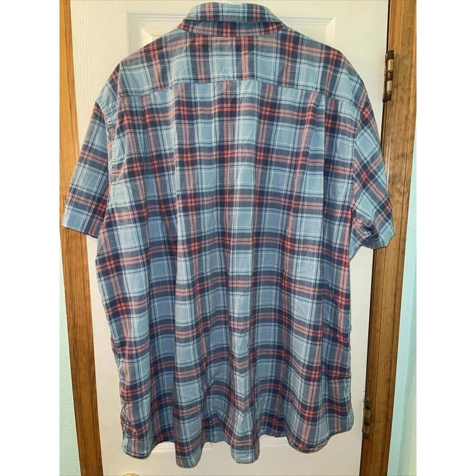 Other Sonoma Modern Fit Plaid Short Sleeve Shirt Size US XXL / EU 58 / 5 - 7 Thumbnail