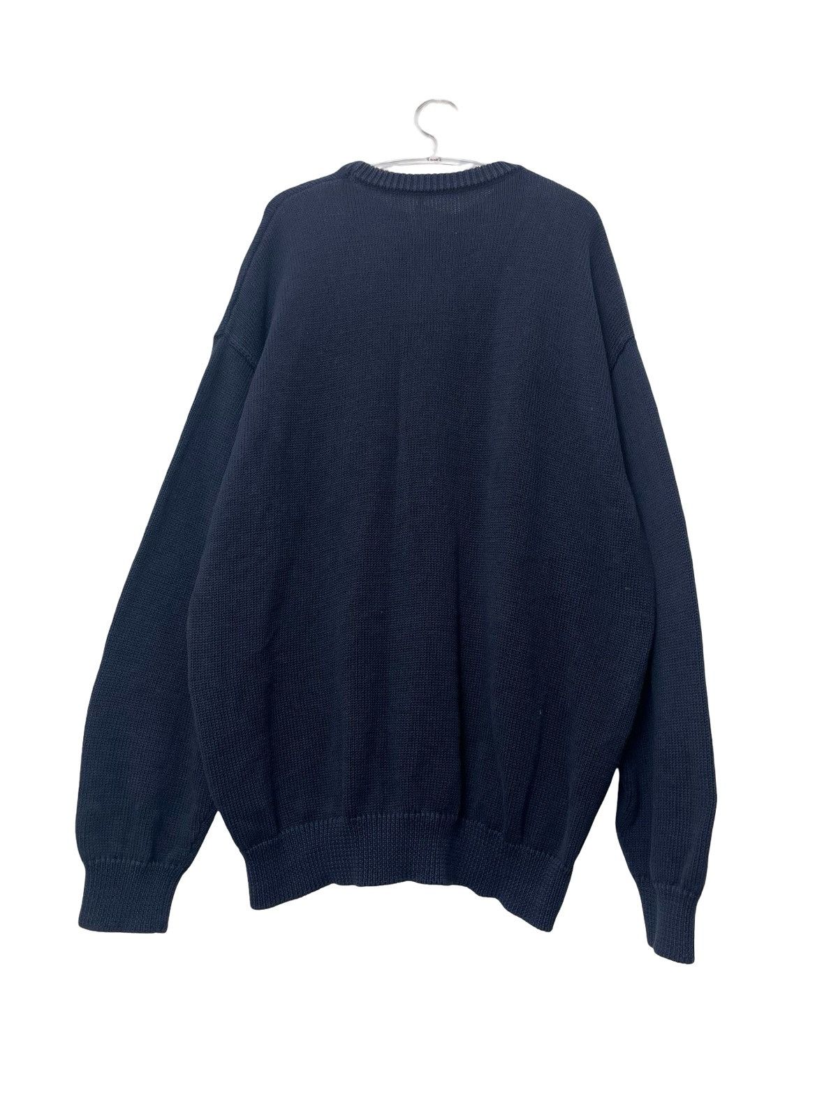 Balenciaga BB Logo Embroidered Oversized Crewneck Knit Sweater Size US L / EU 52-54 / 3 - 2 Thumbnail