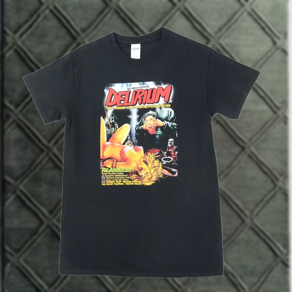 Gildan Delirium #1 Cult horror sci fi Re-Animator Tshirt Small Black RARE Gildan Shirt Men S Horror 90s? Size US S / EU 44-46 / 1 - 1 Thumbnail