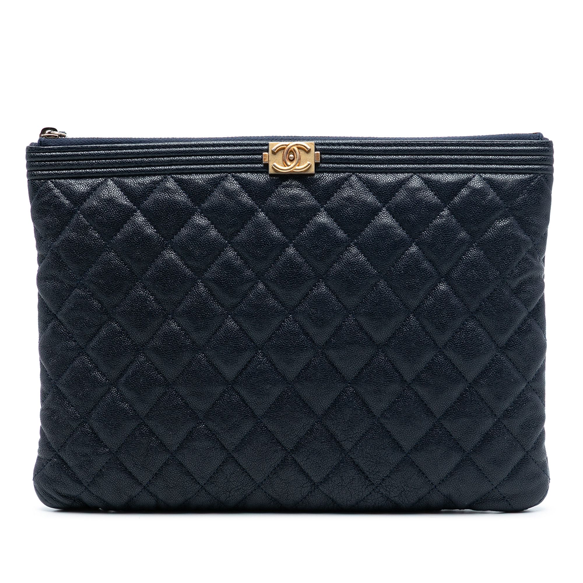 Chanel Chanel Medium Quilted Caviar Boy O Case Clutch Size ONE SIZE - 1 Thumbnail