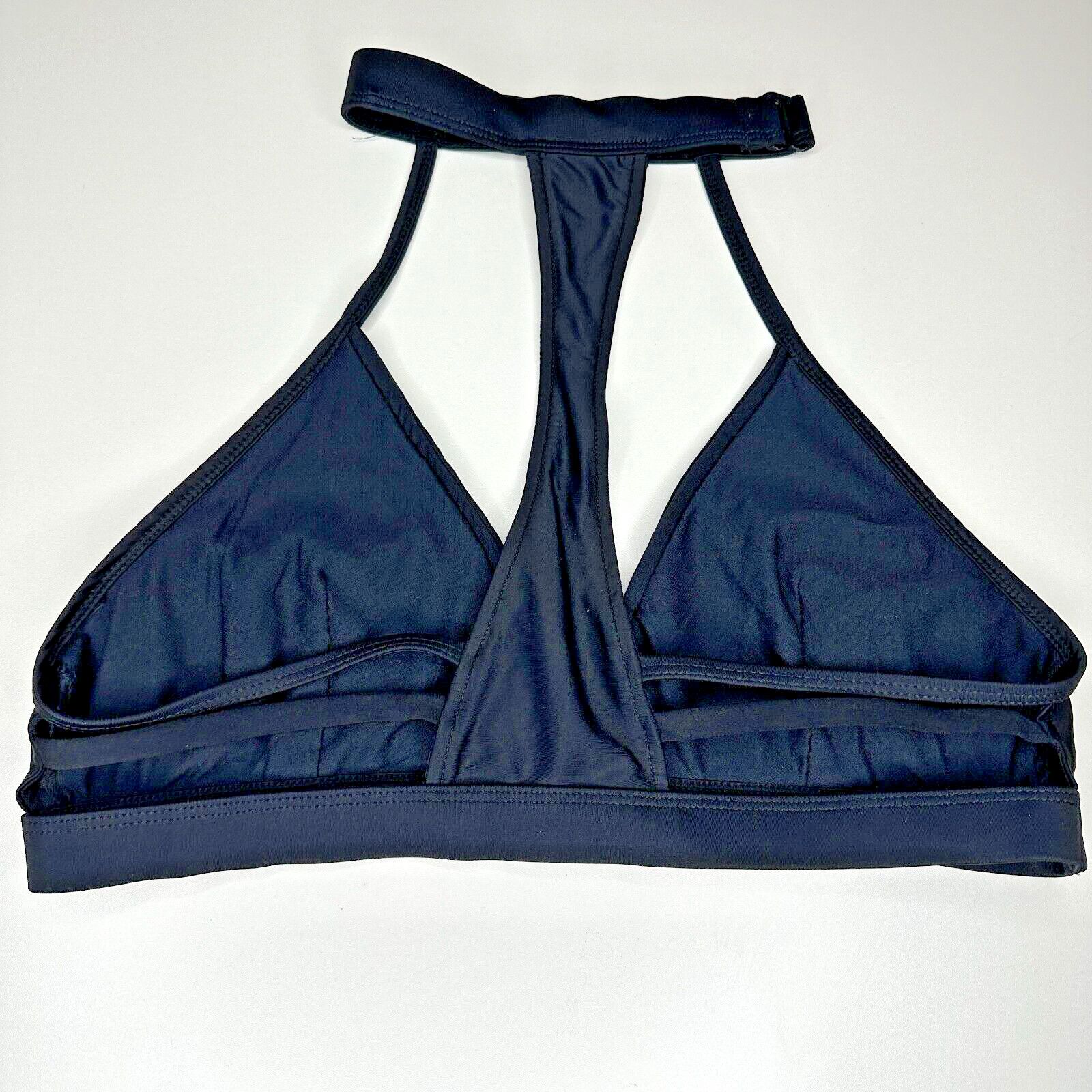 Other Chromat Black T-Racerback Halter Sports Bra Bikini Top Large Size L / US 10 / IT 46 - 5 Thumbnail