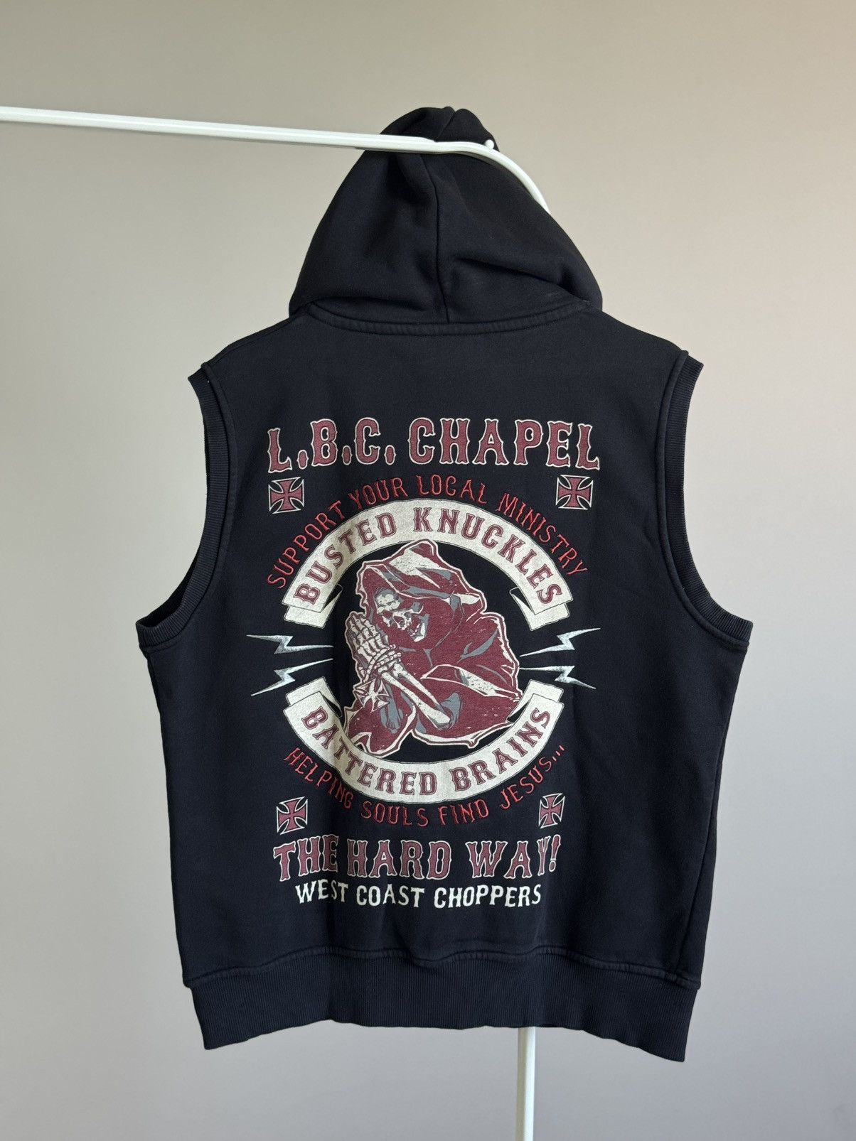 West Coast Choppers West Coast Chopper Big Cross Logo Sweatshirt vest hoodie Size US L / EU 52-54 / 3 - 2 Thumbnail