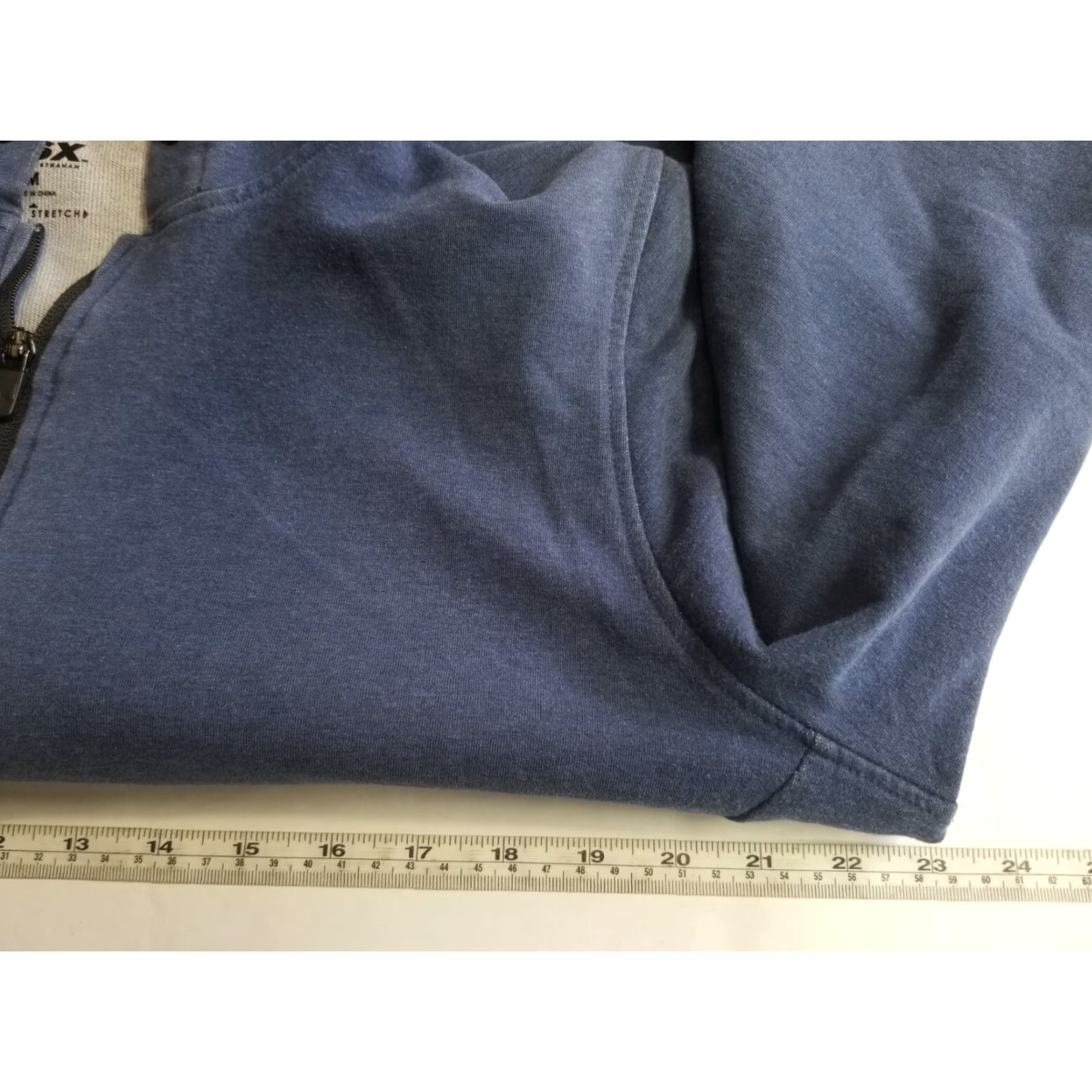 Vintage MSX by Michael Strahan Zip Hoodie Men Size M Blue 4 Way Stretch Sweatshirt Size US M / EU 48-50 / 2 - 4 Thumbnail