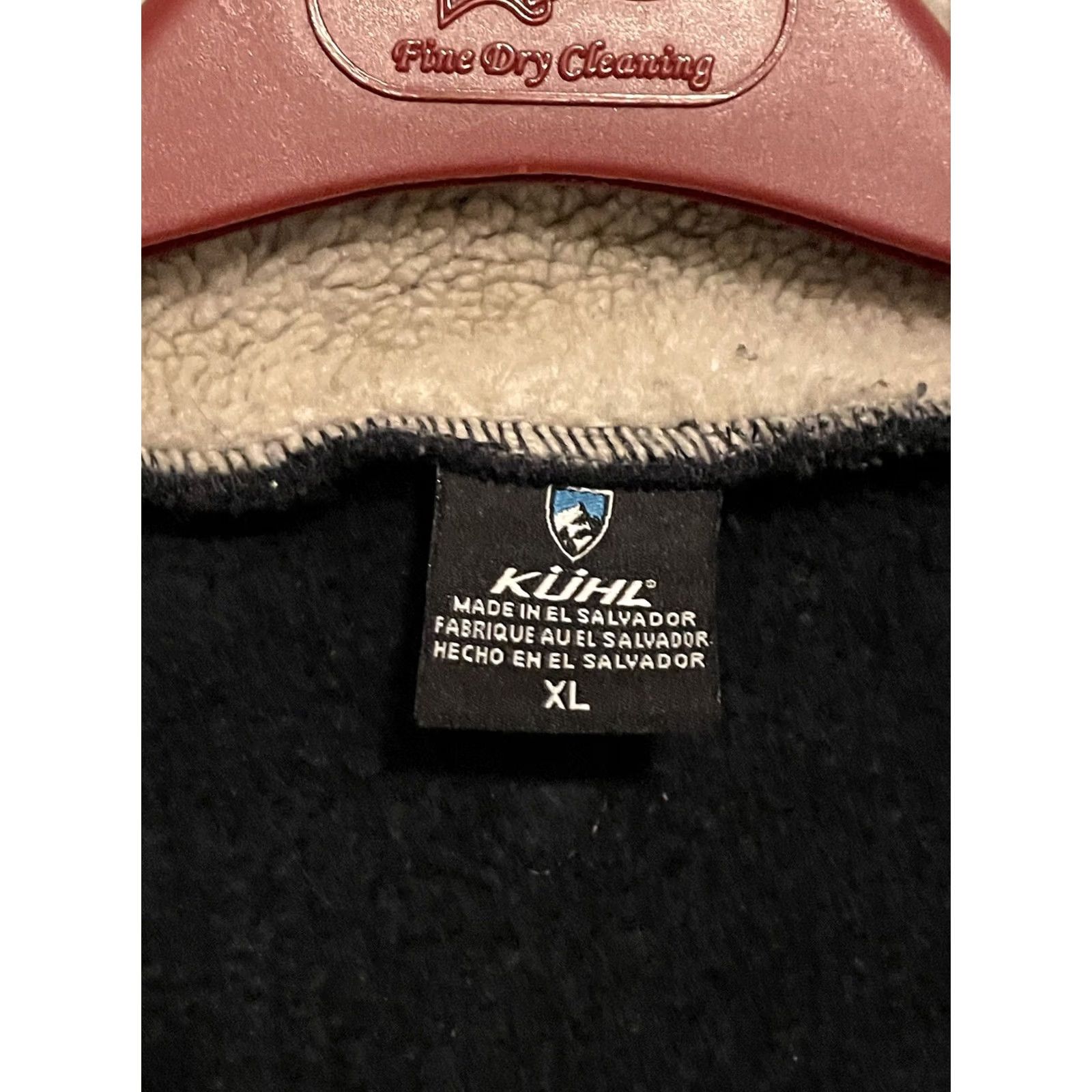 Vintage Kuhl Sweater Mens XL Navy Knit Fleece Lined Quarter Zip Outdoor Pullover (B313) Size US XL / EU 56 / 4 - 3 Thumbnail