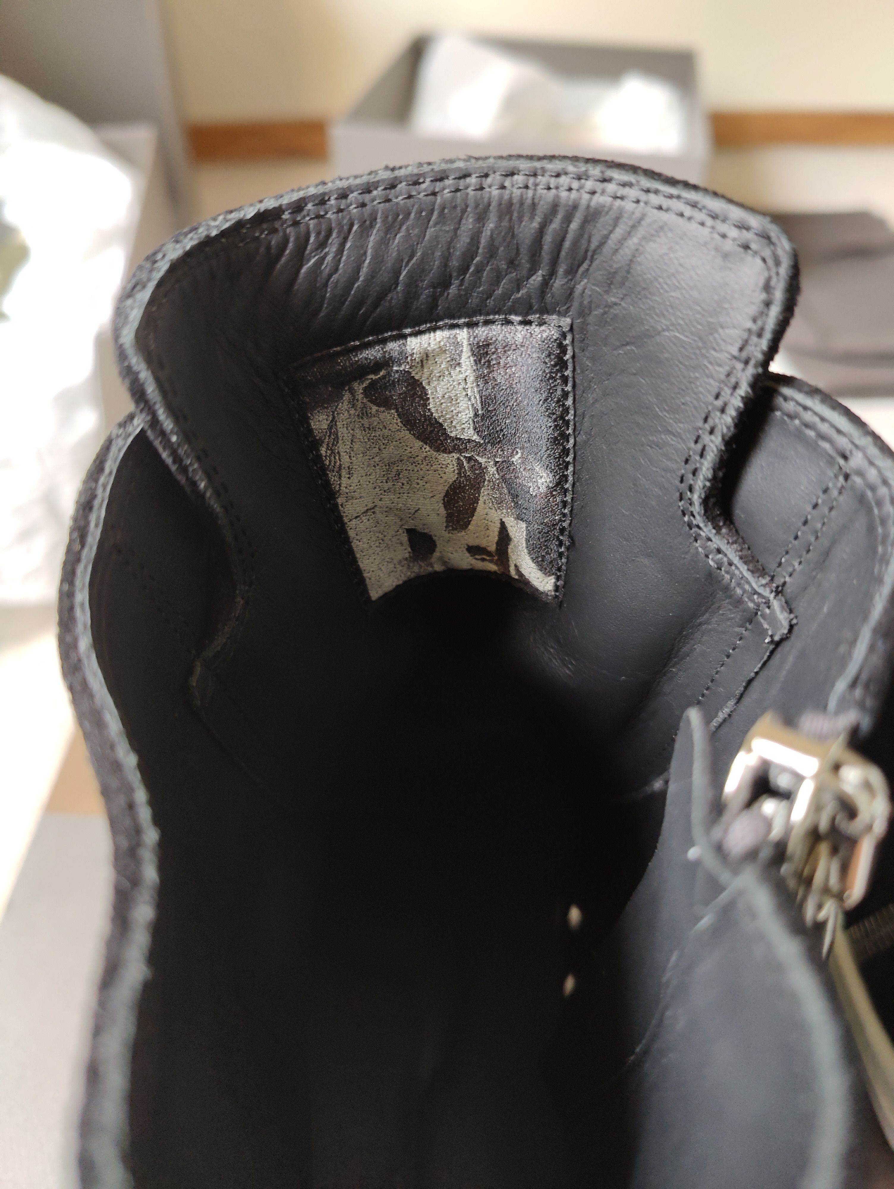 Rick Owens Deep Black Suede Ramones Size US 10 / EU 43 - 5 Thumbnail