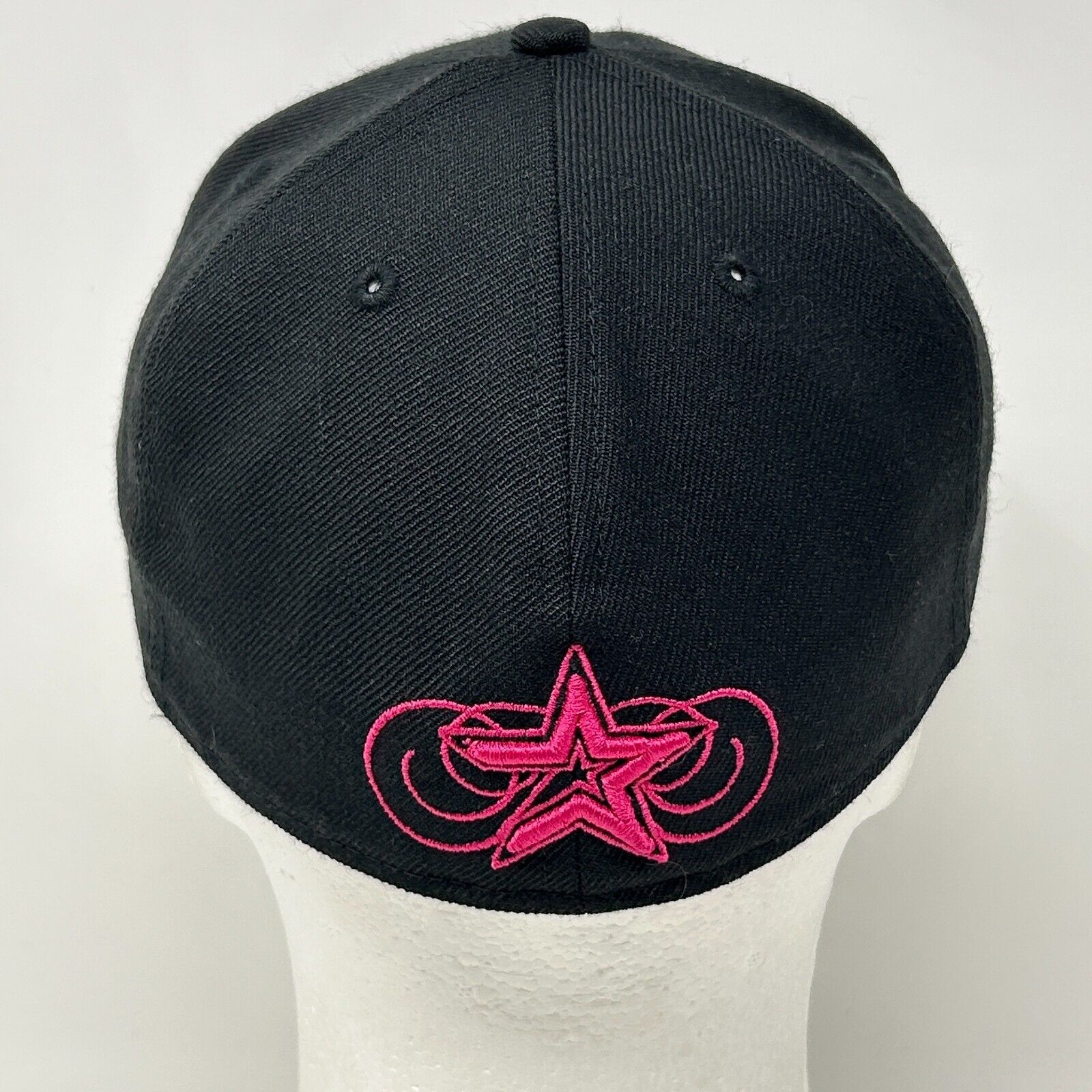 New Era Houston Astros Script Hat Baseball Cap New Era Black 7 1/4 Size ONE SIZE - 3 Thumbnail