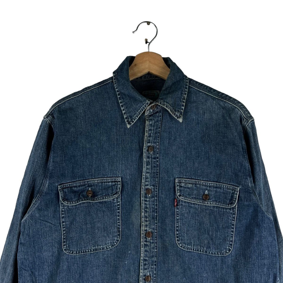 Levi's 🔥VINTAGE LEVI’S SHIRT DENIM BUTTON UPS UNION MADE Size US S / EU 44-46 / 1 - 2 Thumbnail