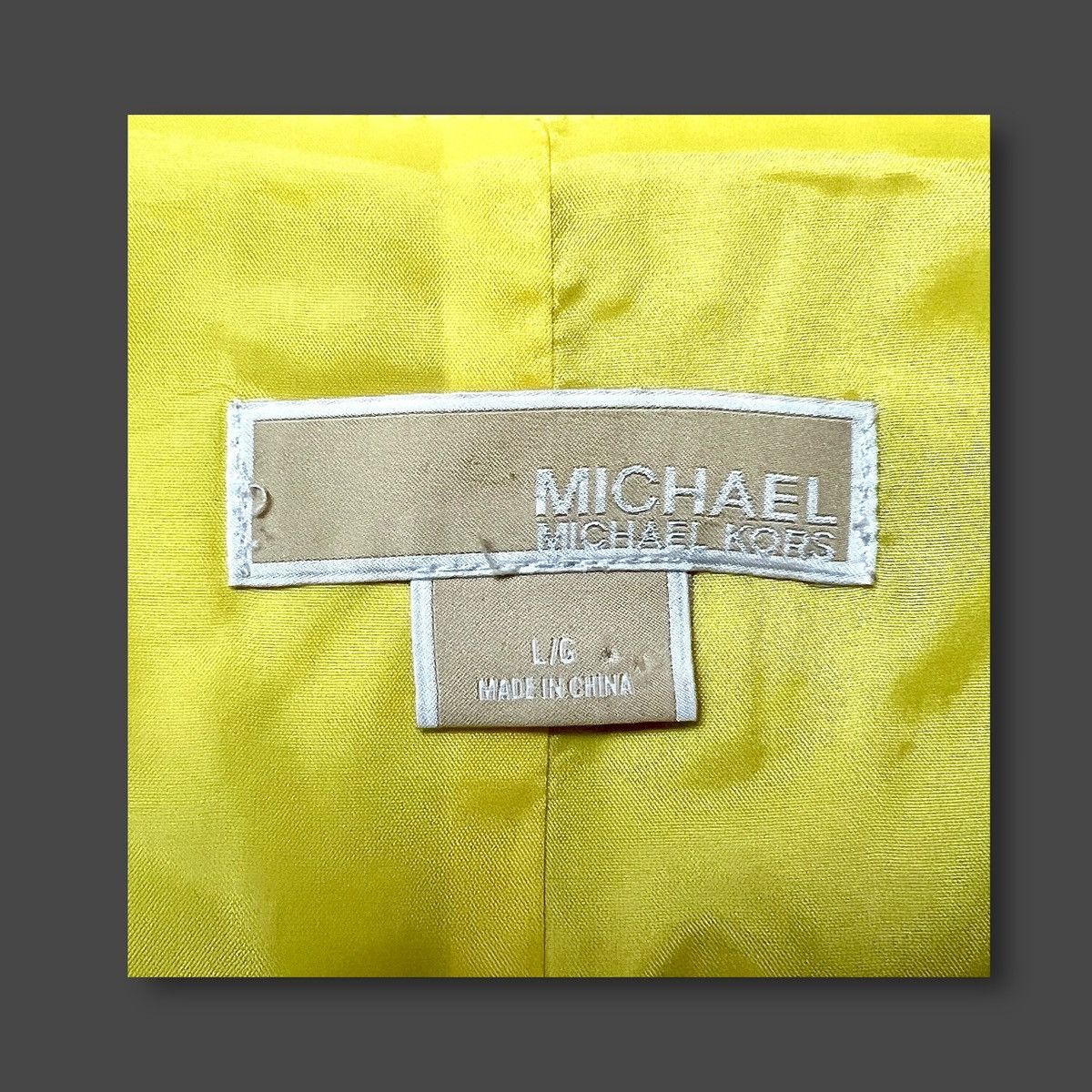 Michael Kors MICHAEL Michael Kors Women’s Yellow Full Zip Babydoll Sz L Size L / US 10 / IT 46 - 12 Thumbnail