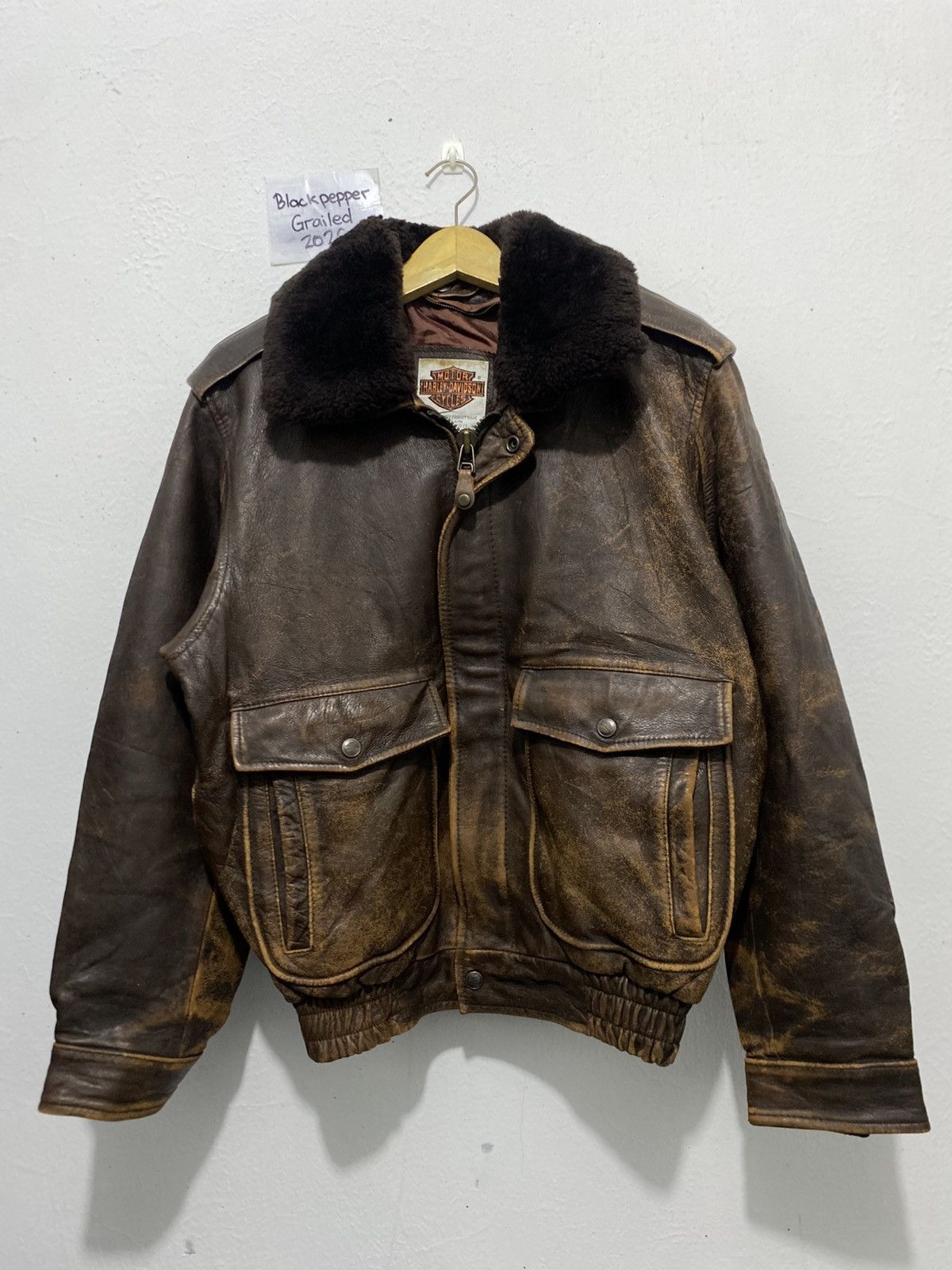 Harley Davidson Vintage Harley Davidson Leather Jacket Size US M / EU 48-50 / 2 - 1 Thumbnail