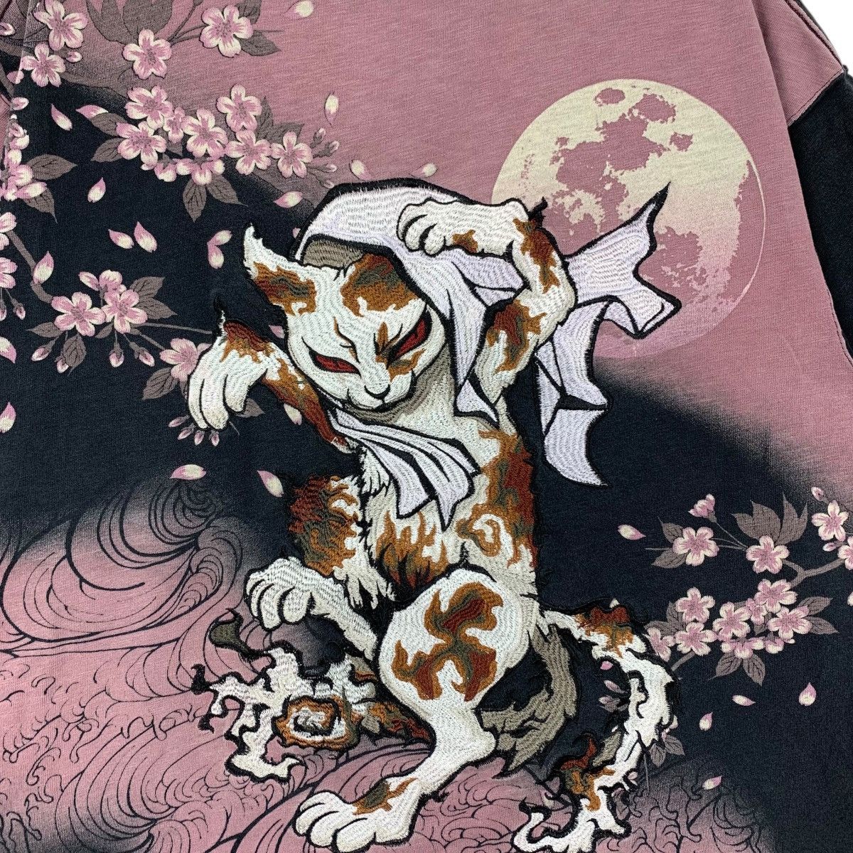 Japanese Brand ✅ KARAKURI TAMASHI SUKAJAN Demon Embroidered Japanese Shirt Size US XXL / EU 58 / 5 - 2 Thumbnail