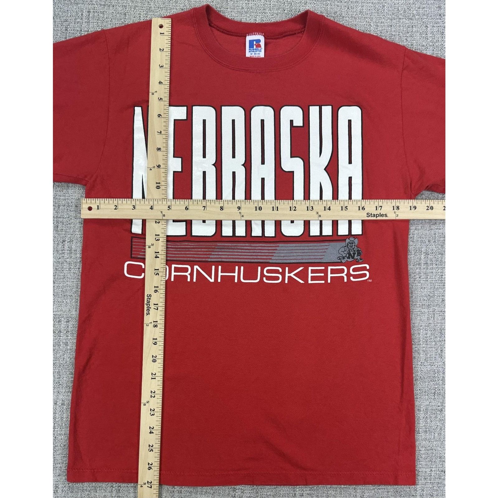 Russell Athletic Nebraska Cornhuskers Shirt Mens M College Football Made USA Size US M / EU 48-50 / 2 - 2 Thumbnail