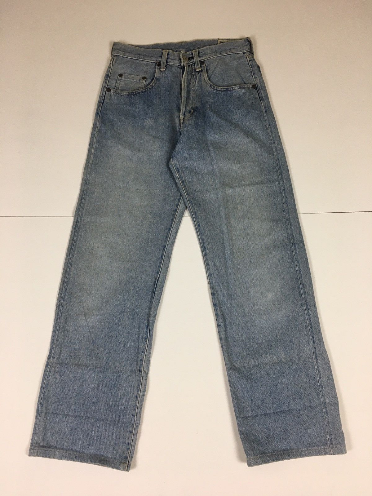 Japanese Brand Vintage System Japanese Straight Cut Selvedge Denim Size US 28 / EU 44 - 1 Thumbnail