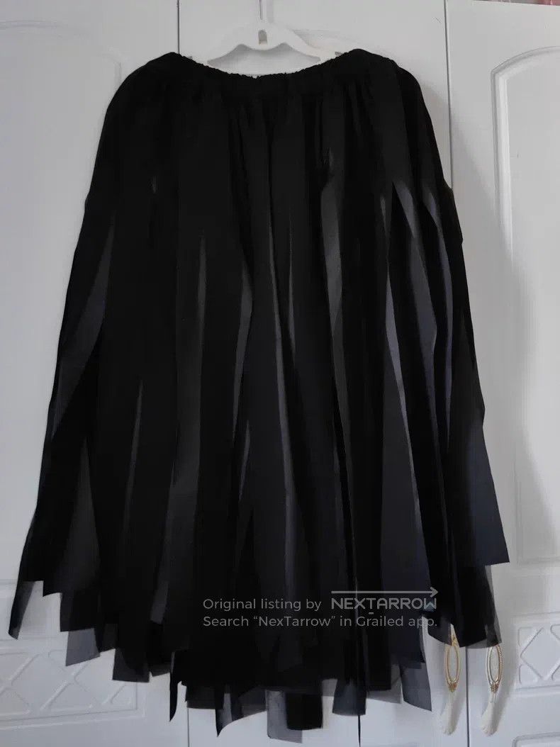 Comme des Garcons Comme des Garcons size S Black Cutout Lace Patchwork Skirt Size 23" - 2 Thumbnail