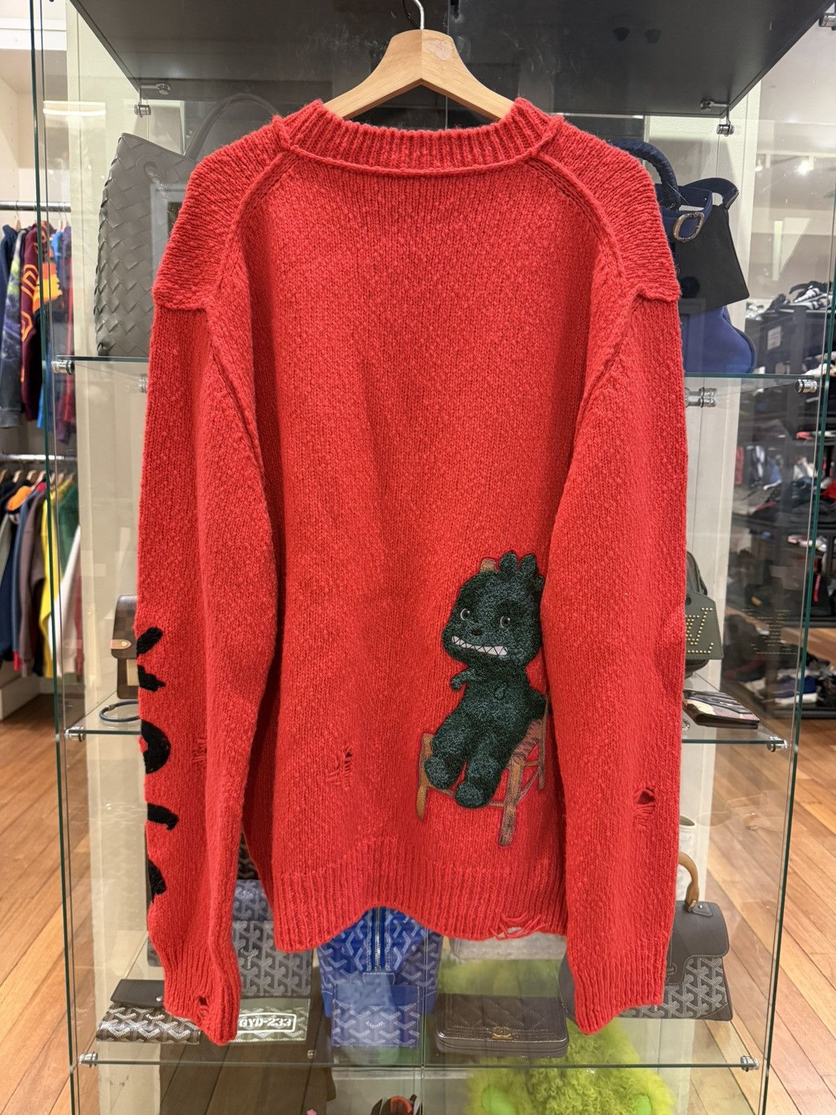 Dior Dior Distressed Knit Sweater Size US XXL / EU 58 / 5 - 2 Thumbnail