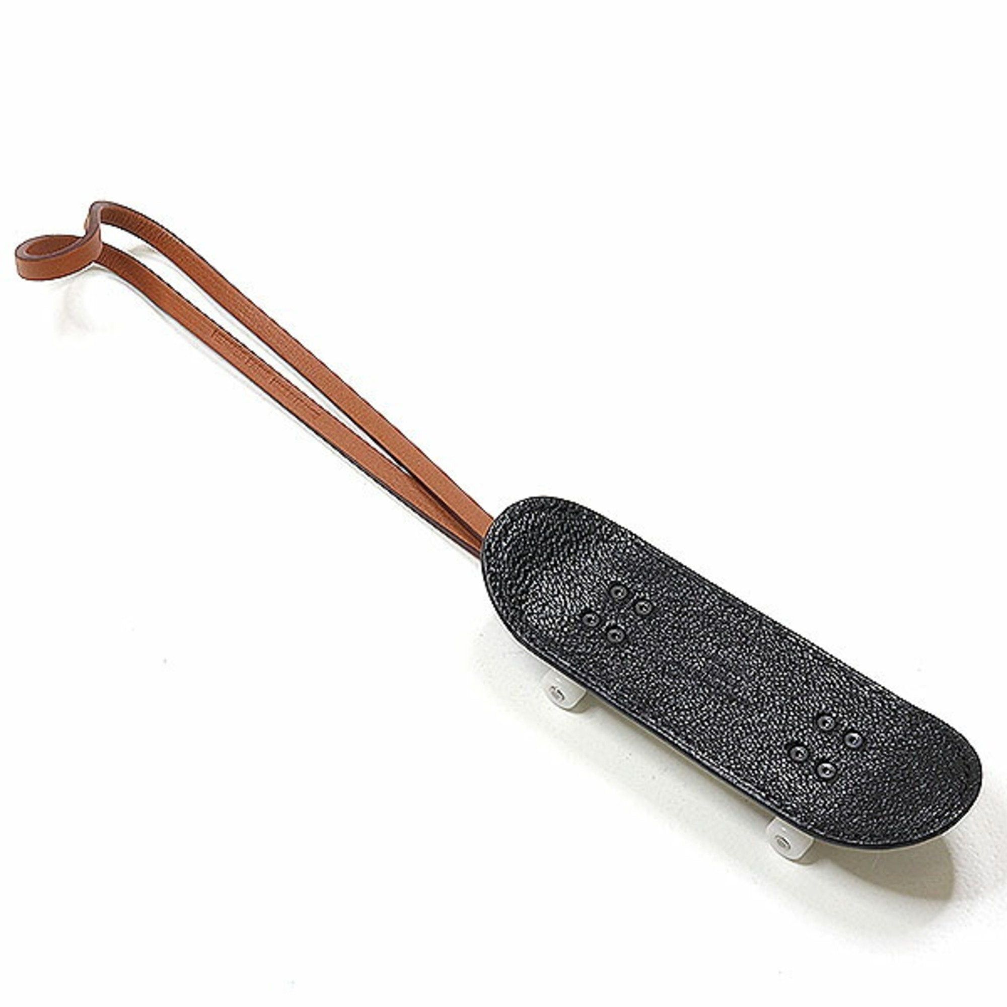 image of Hermes Charm Finger Skateboard U Engraved Black/multicolor/brown Bag, Women's