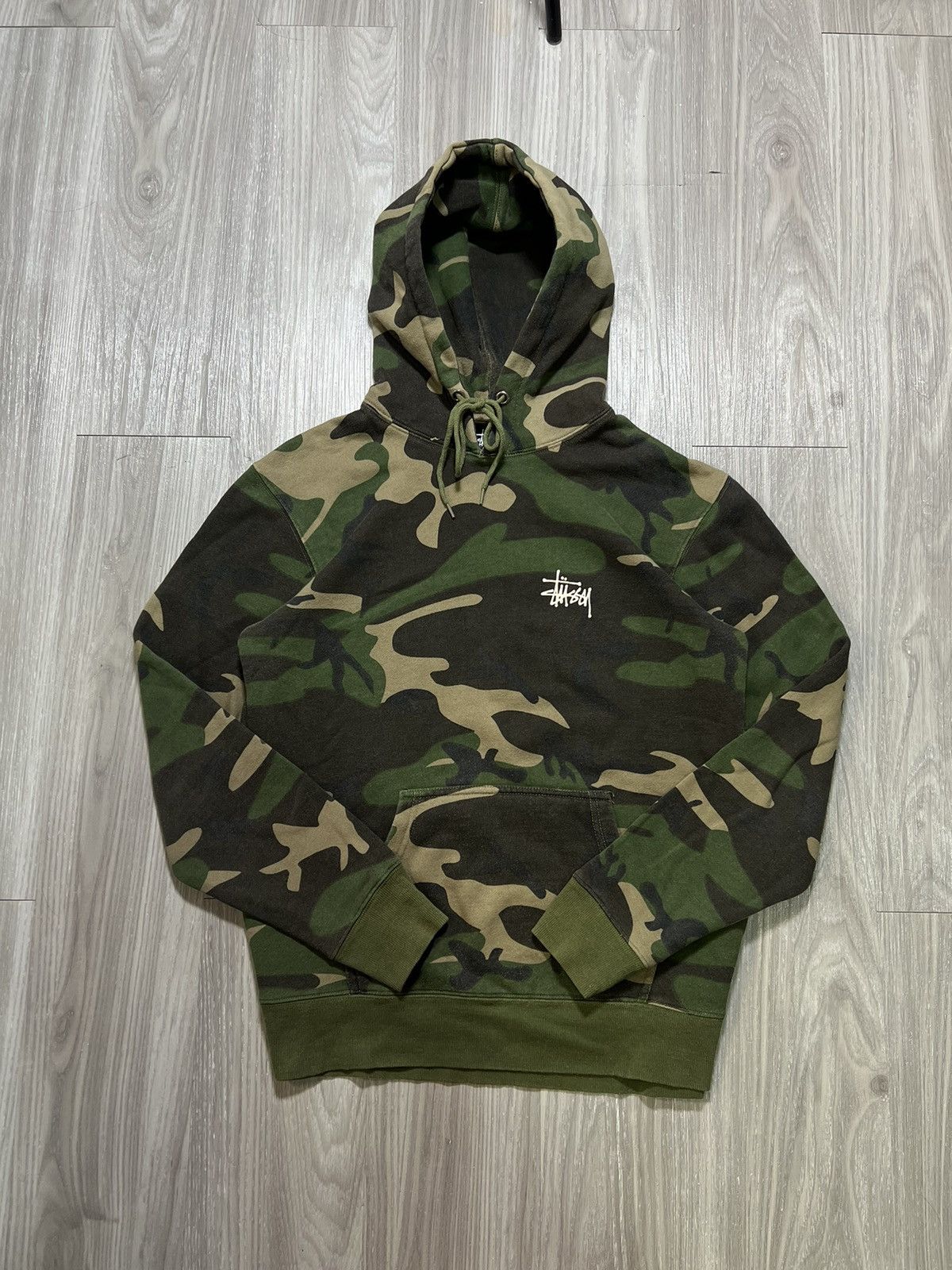 Stussy Camo Hoodie | Grailed