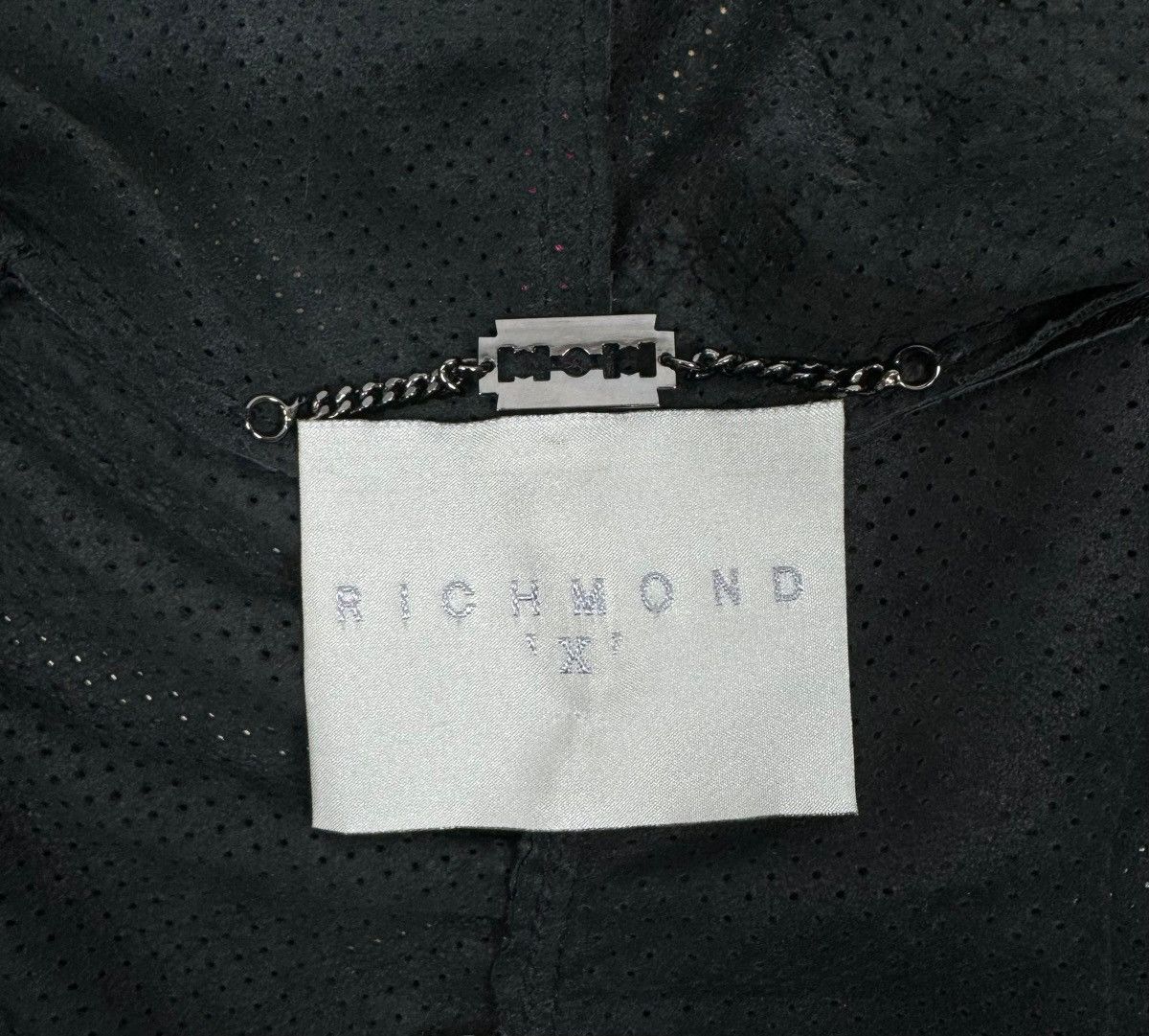 Richmond Denim Richmond Genuine Leather Perforated Jacket Hooded size IT40 Size S / US 4 / IT 40 - 14 Thumbnail