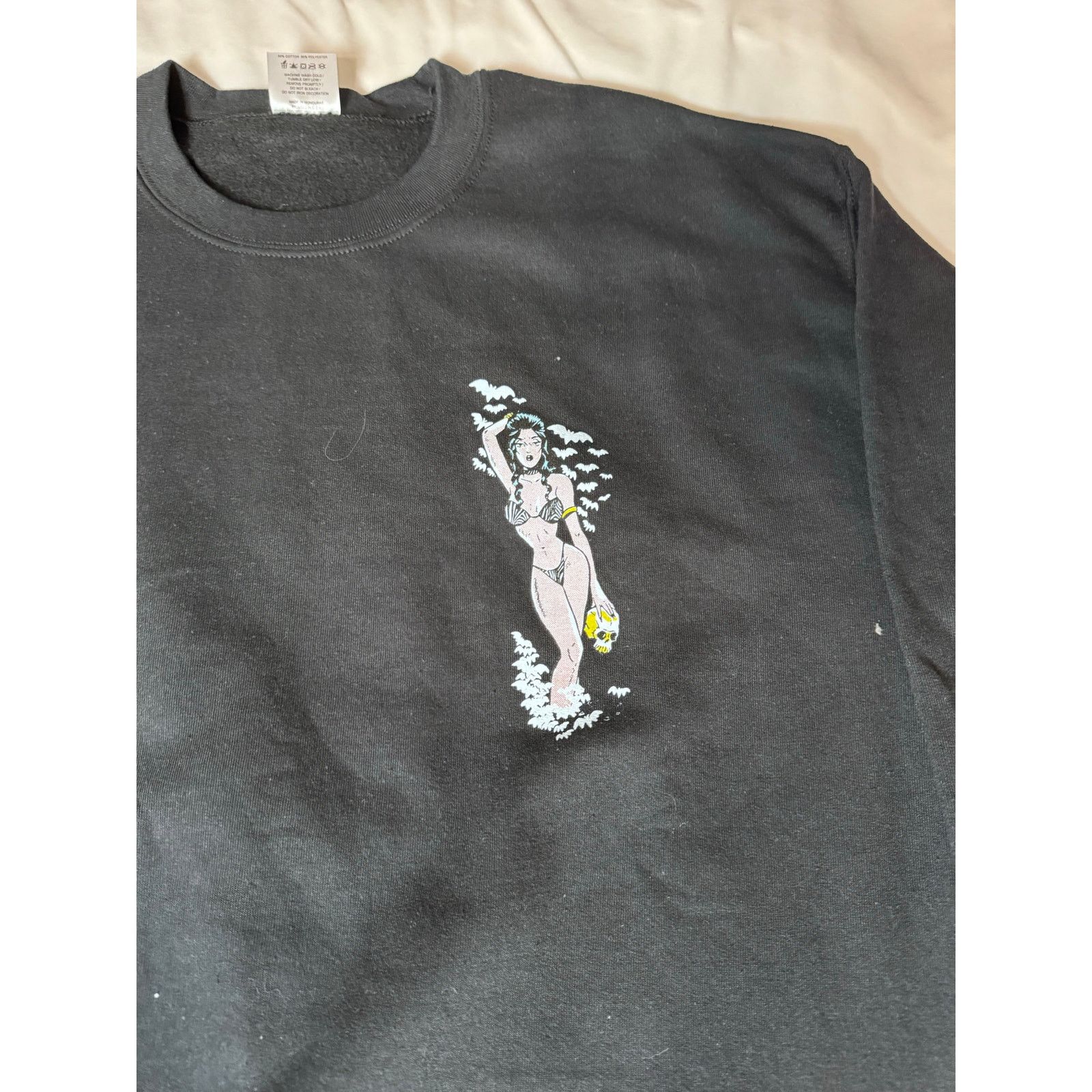 Other Deadly Doll Black Zebra Crewneck Sweater Men’s Size Large L Size US L / EU 52-54 / 3 - 5 Thumbnail