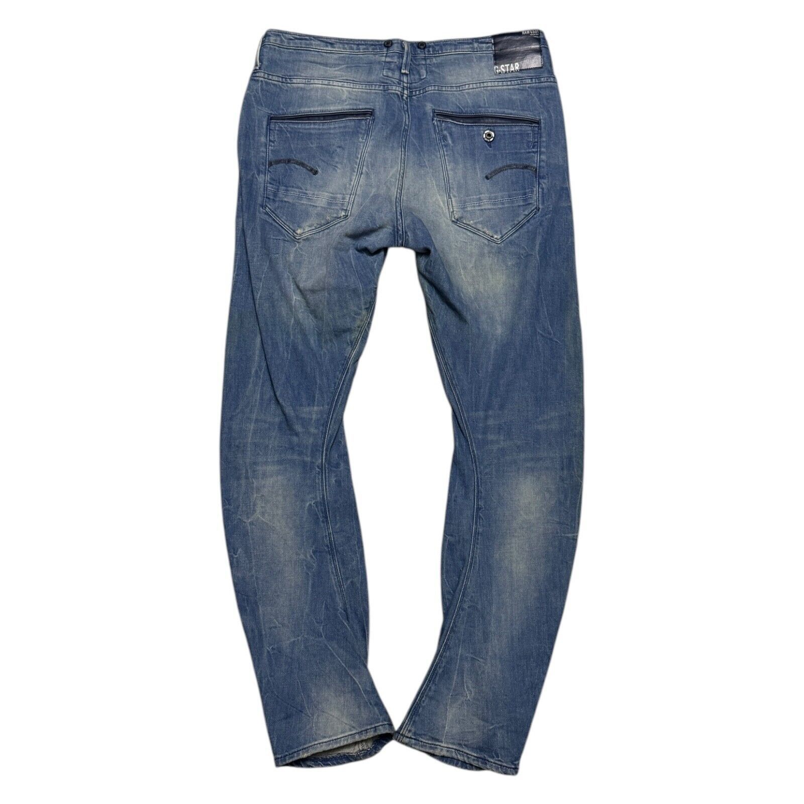 G-Star G STAR RAW ARC Navy 3D TAPERED BRACES Denim Jeans 12 Size 32" / US 10 / IT 46 - 2 Thumbnail