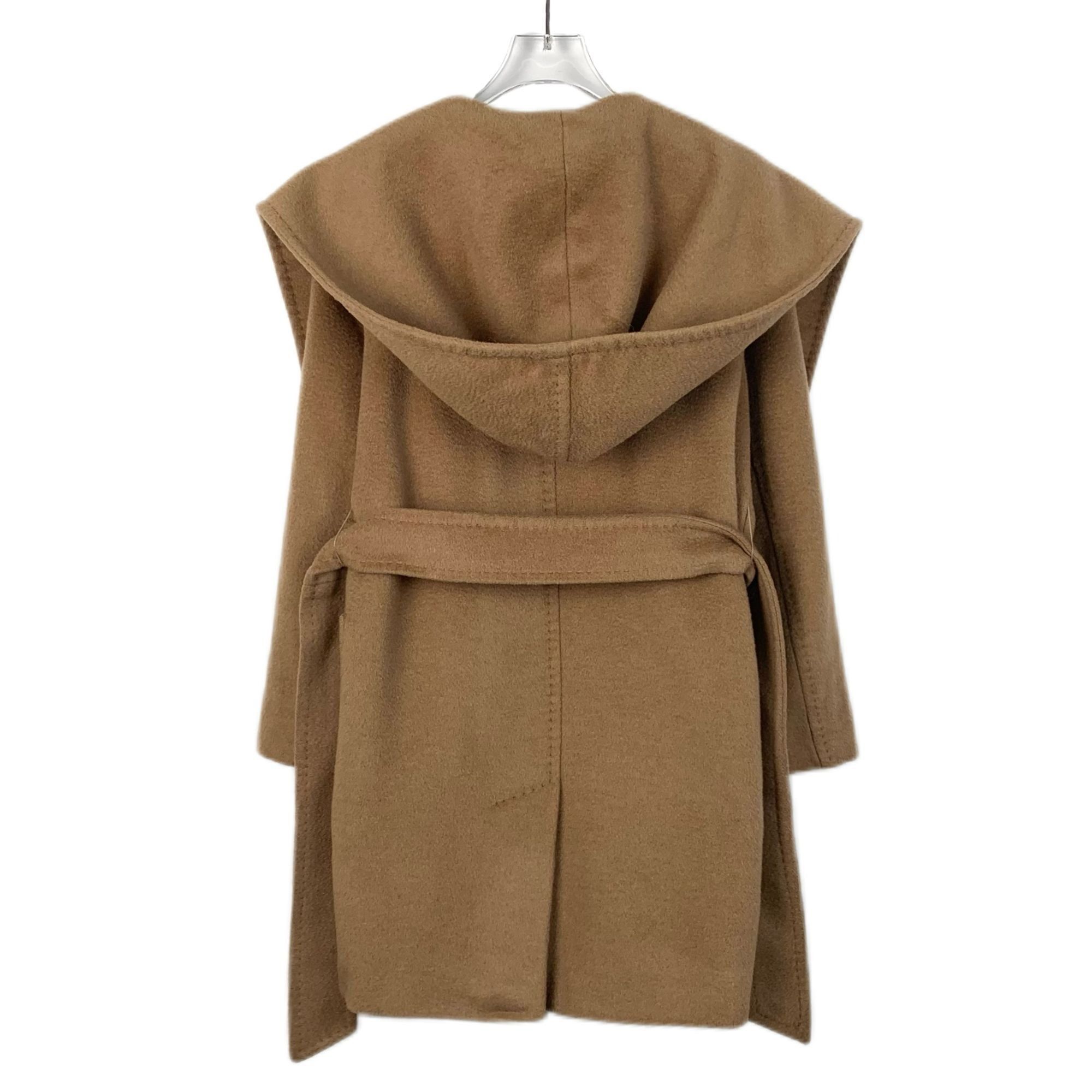 Max Mara Max Mara Brown Hooded Belted Robe Coat (Size 34/XXS) Size XS / US 0-2 / IT 36-38 - 6 Thumbnail