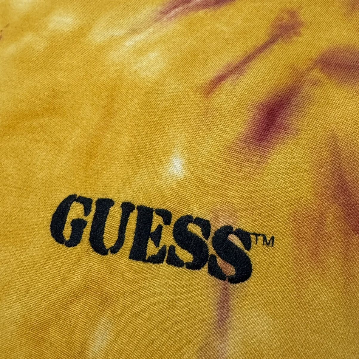 Guess Guess Yellow Tie-Dye Tee Shirt Size US M / EU 48-50 / 2 - 5 Thumbnail