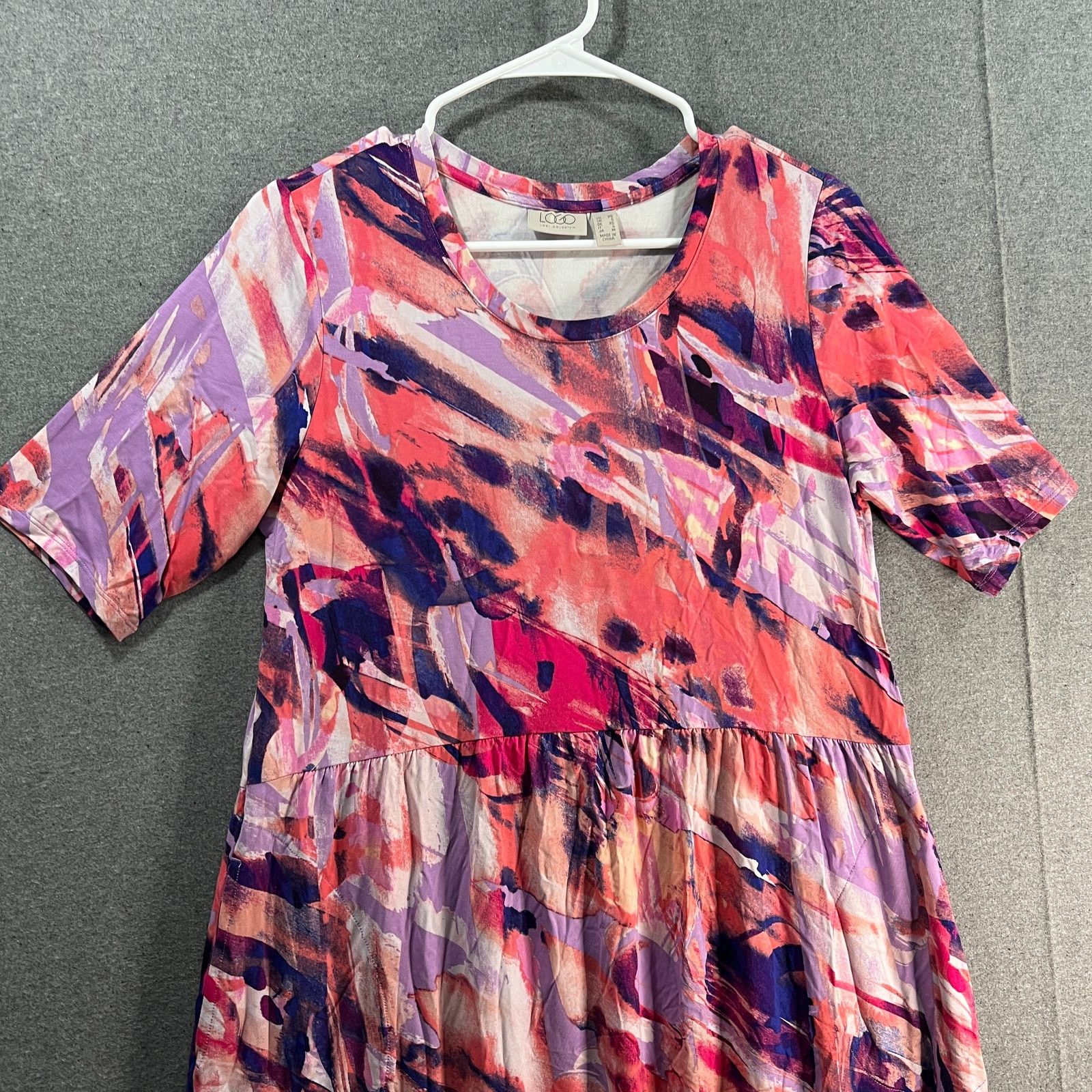 Other LOGO by Lori Goldstein Regular Printed Ravon Hi-Low H Size XS / US 0-2 / IT 36-38 - 4 Thumbnail