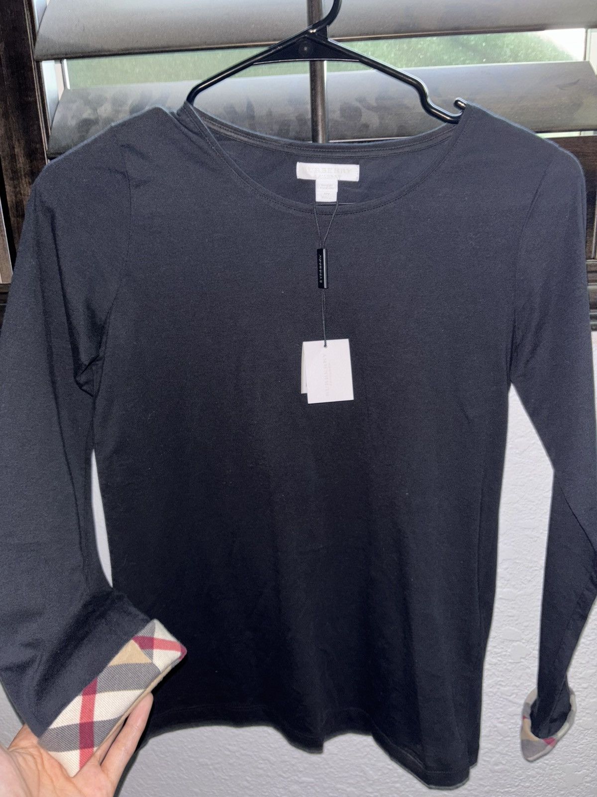 Burberry Burberry black long sleeve shirt Size S / US 4 / IT 40 - 3 Thumbnail