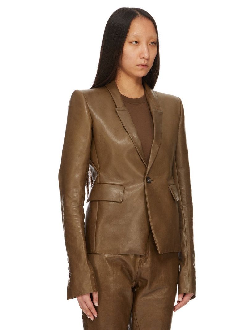Rick Owens o1y0126 Blazer in Brown Size S / US 4 / IT 40 - 2 Thumbnail