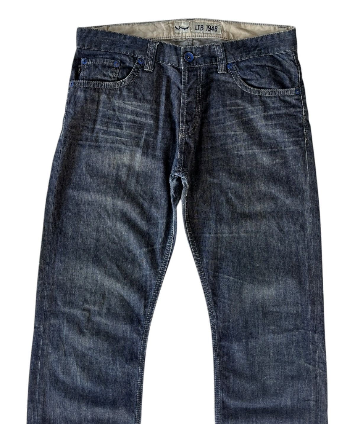 Le Grande Bleu (L.G.B.) Baggy Jeans LTB 1948 Loose Fit Denim Jeans Diesel Style Size US 35 - 7 Thumbnail