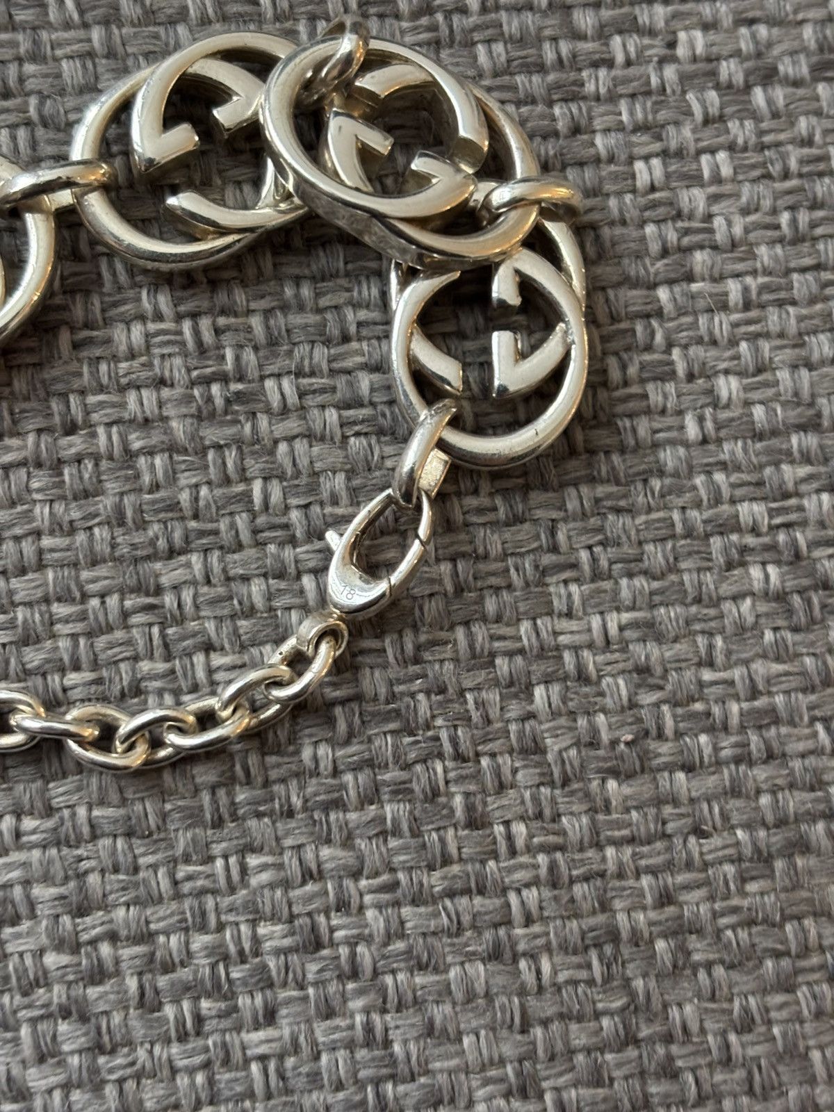 Gucci Gucci Interlocking GG 925 Sterling Silver Bracelet Size ONE SIZE - 3 Thumbnail