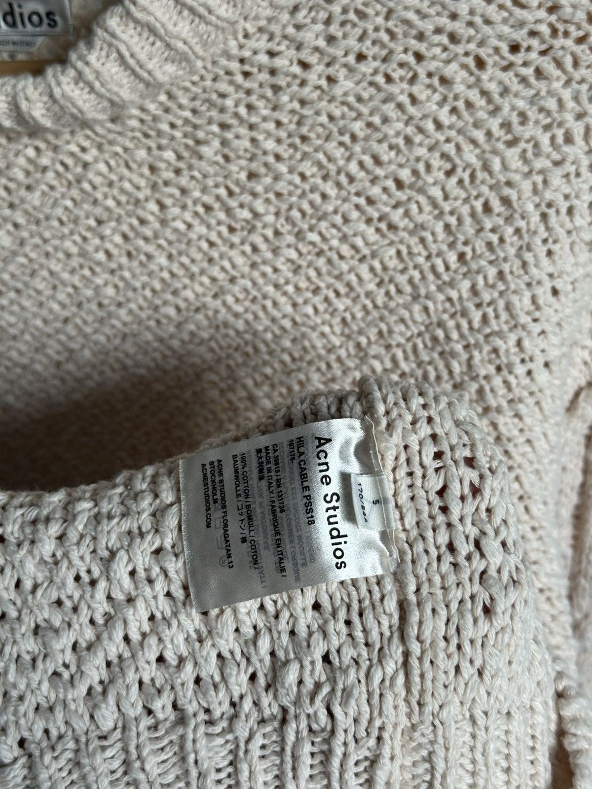 Acne Studios Acne Studios Hila Cable Knit Sweater Size US S / EU 44-46 / 1 - 6 Thumbnail