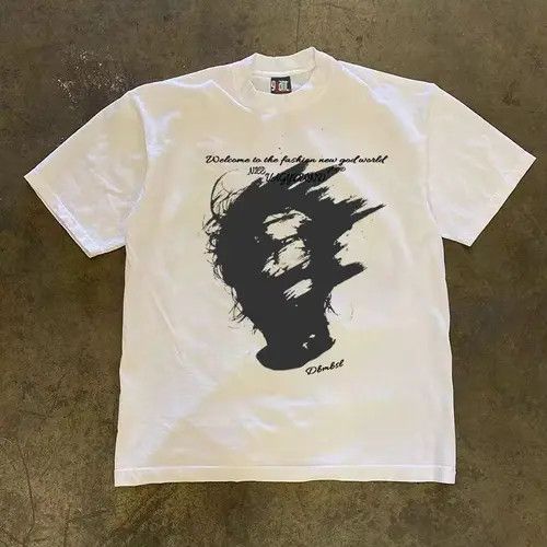 Japanese Brand Hip Hop Retro Creative Print Loose Short Sleeve T-Shirt Size US M / EU 48-50 / 2 - 5 Thumbnail