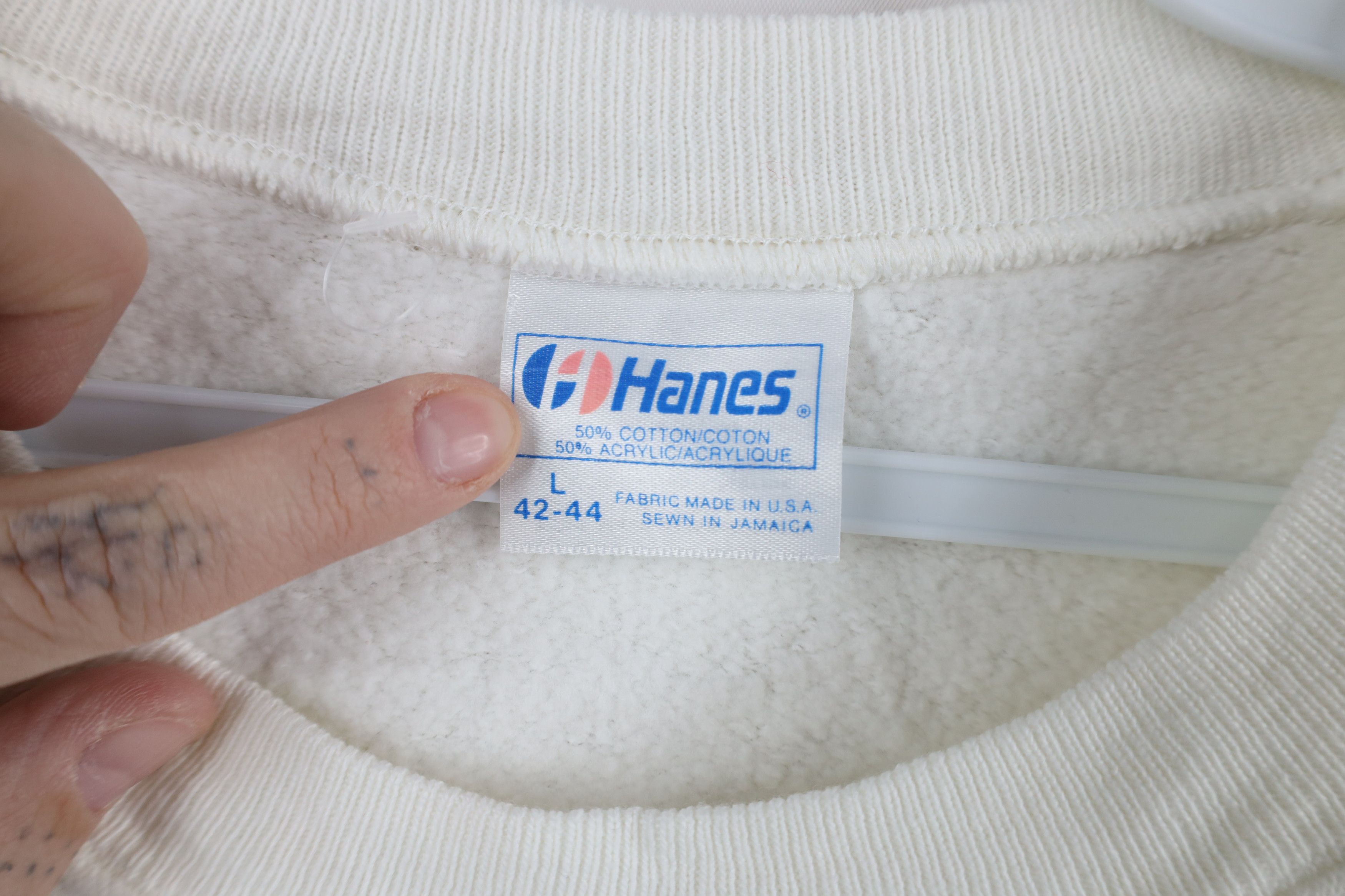 Vintage Vintage 80s Streetwear Computers Nerd Sweatshirt White Size US L / EU 52-54 / 3 - 7 Thumbnail