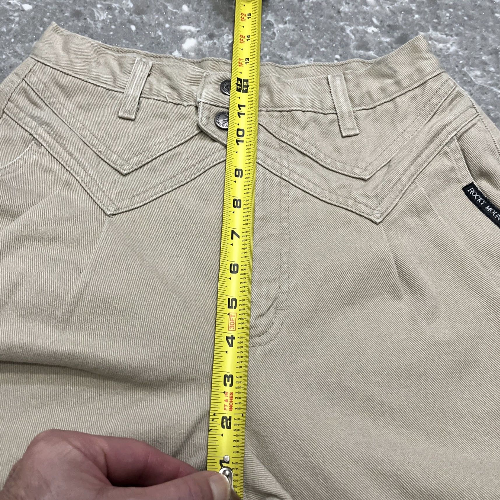 Vintage VINTAGE Rocky Mountain Jeans Women 28x36 Tan Denim Pants Western Mom Jeans 28x36 Tan Denim Pants Women Vintage Size 28" / US 6 / IT 42 - 6 Thumbnail