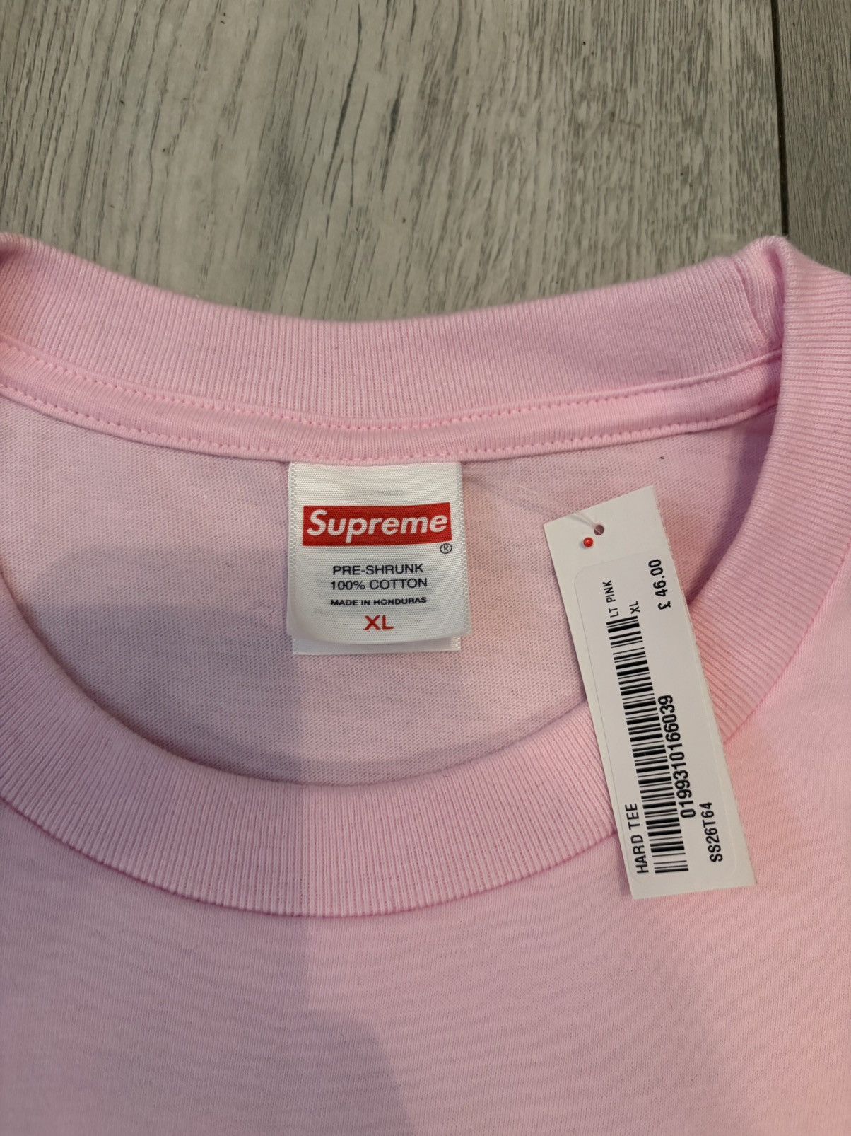 Supreme Supreme SS26 Hard Tee Pink - Size XL Size US XL / EU 56 / 4 - 5 Thumbnail