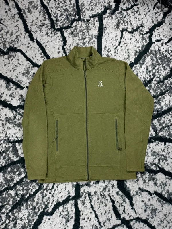 Haglofs Haglofs green khaki M outdoor fleece zip jacket Size US M / EU 48-50 / 2 - 1 Thumbnail