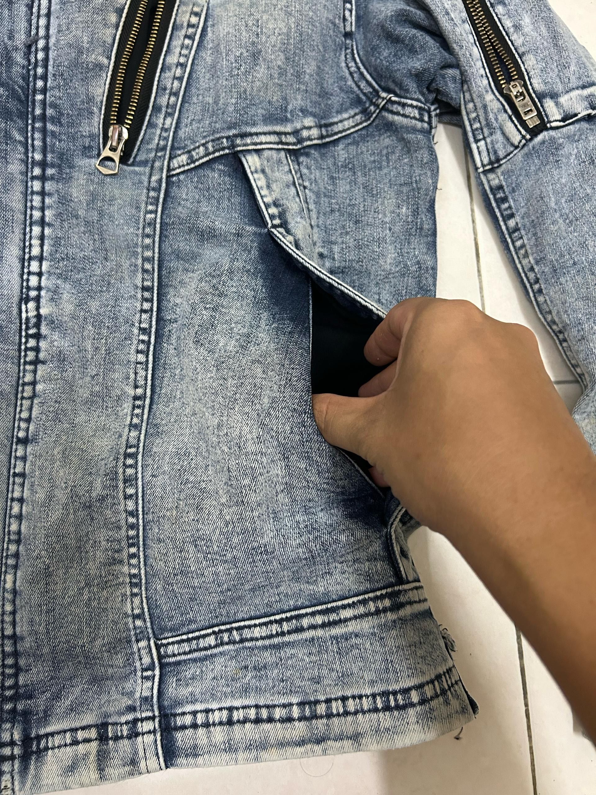 Vintage Rare Fielcore Denim Stretch Jacket Size US M / EU 48-50 / 2 - 10 Thumbnail