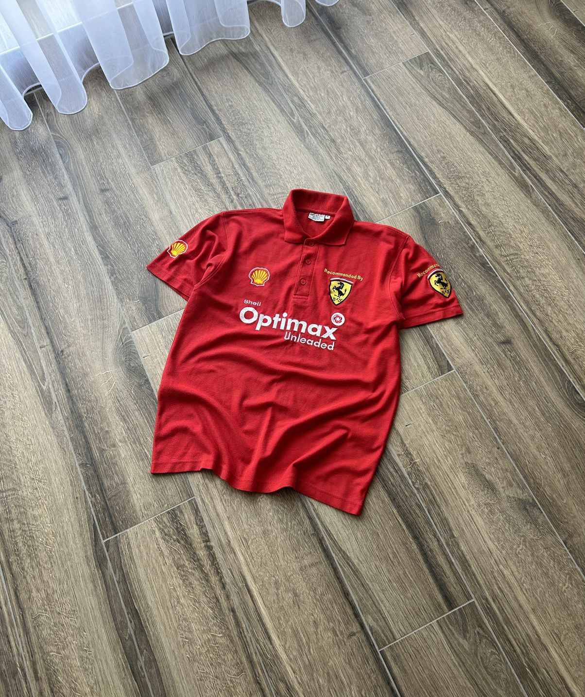 Ferrari × Vintage Vintage Ferrari Optimax big logo racing polos shirt Size US M / EU 48-50 / 2 - 1 Thumbnail