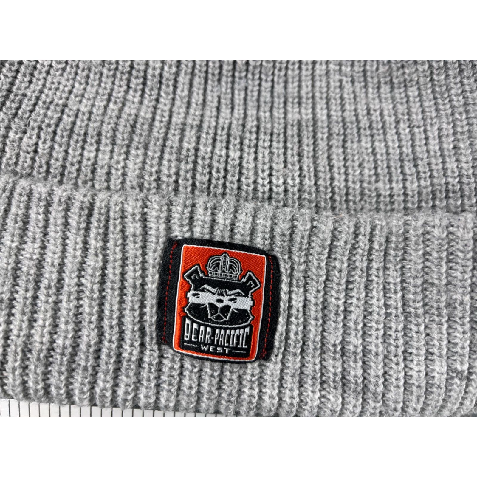 Vintage Bear Pacific West Beanie Toque Adult One Size Gray Knit Acrylic Logo Yupoong Size ONE SIZE - 2 Thumbnail