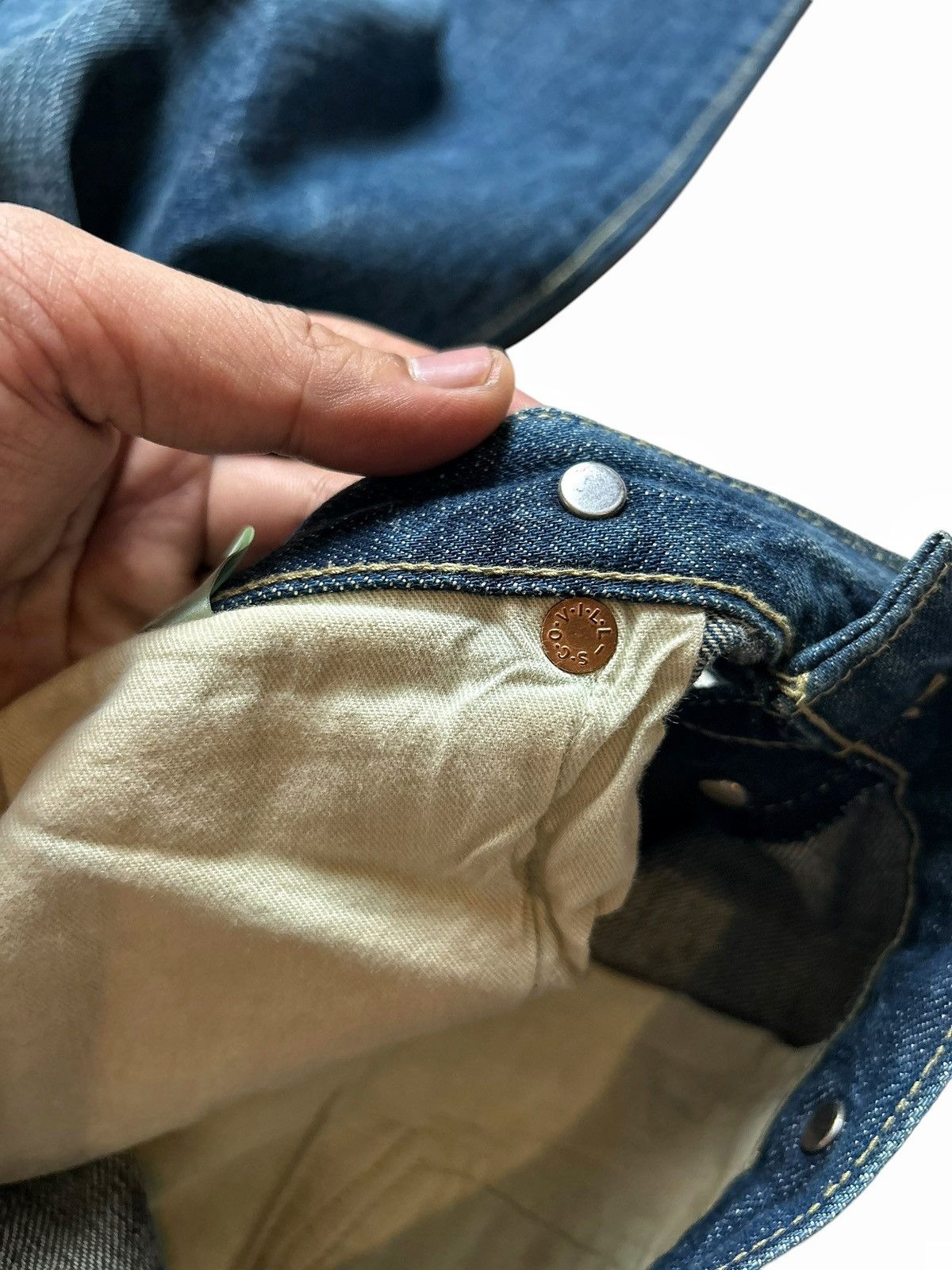 Japanese Brand × Vintage Japanese Brand Repro Denim Pants Lot 1886 Selvedge Pants Size US 34 / EU 50 - 13 Thumbnail