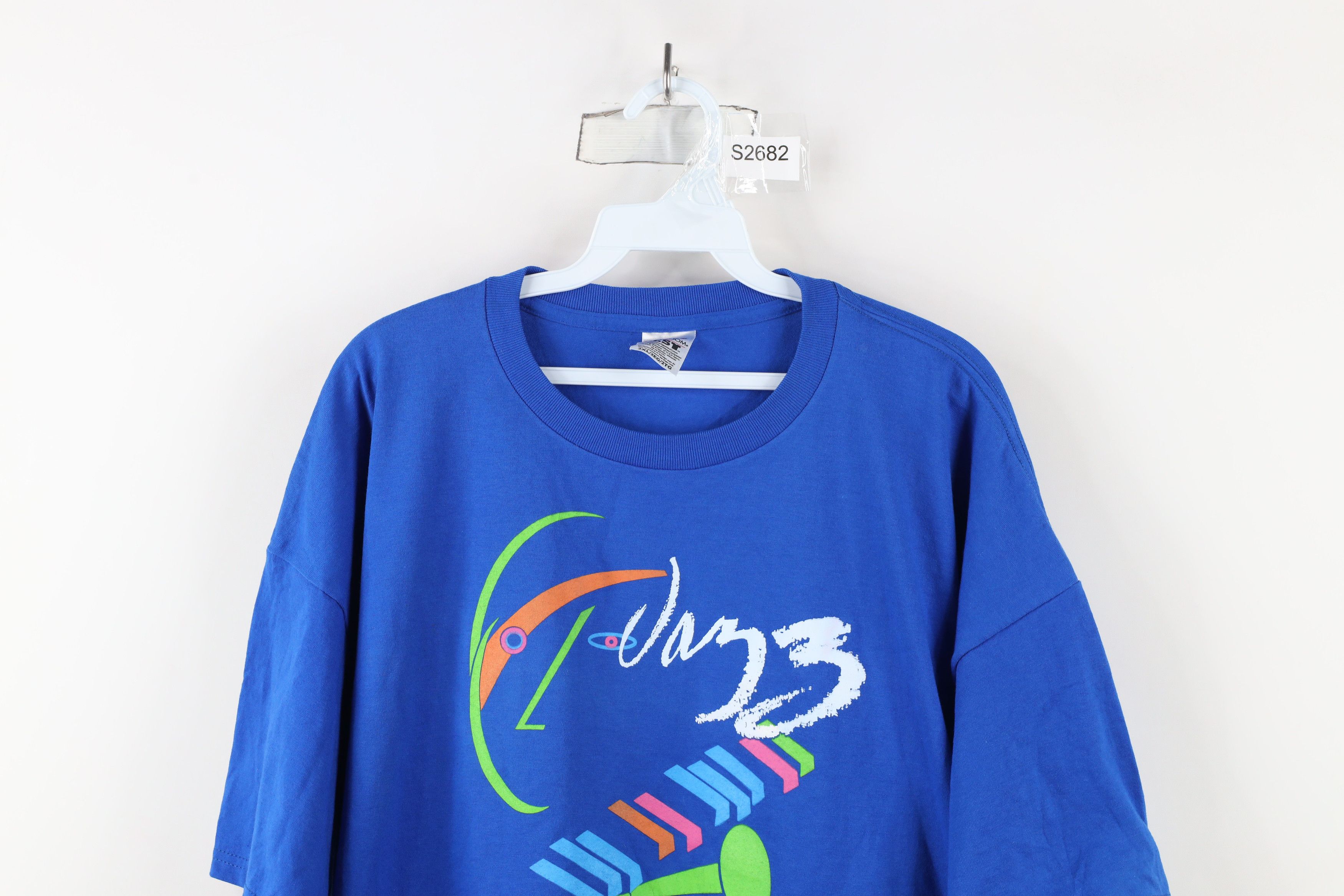 Vintage Vintage Y2K Art Tatum Jazz Heritage Festival T-Shirt Blue Size US XXL / EU 58 / 5 - 2 Thumbnail