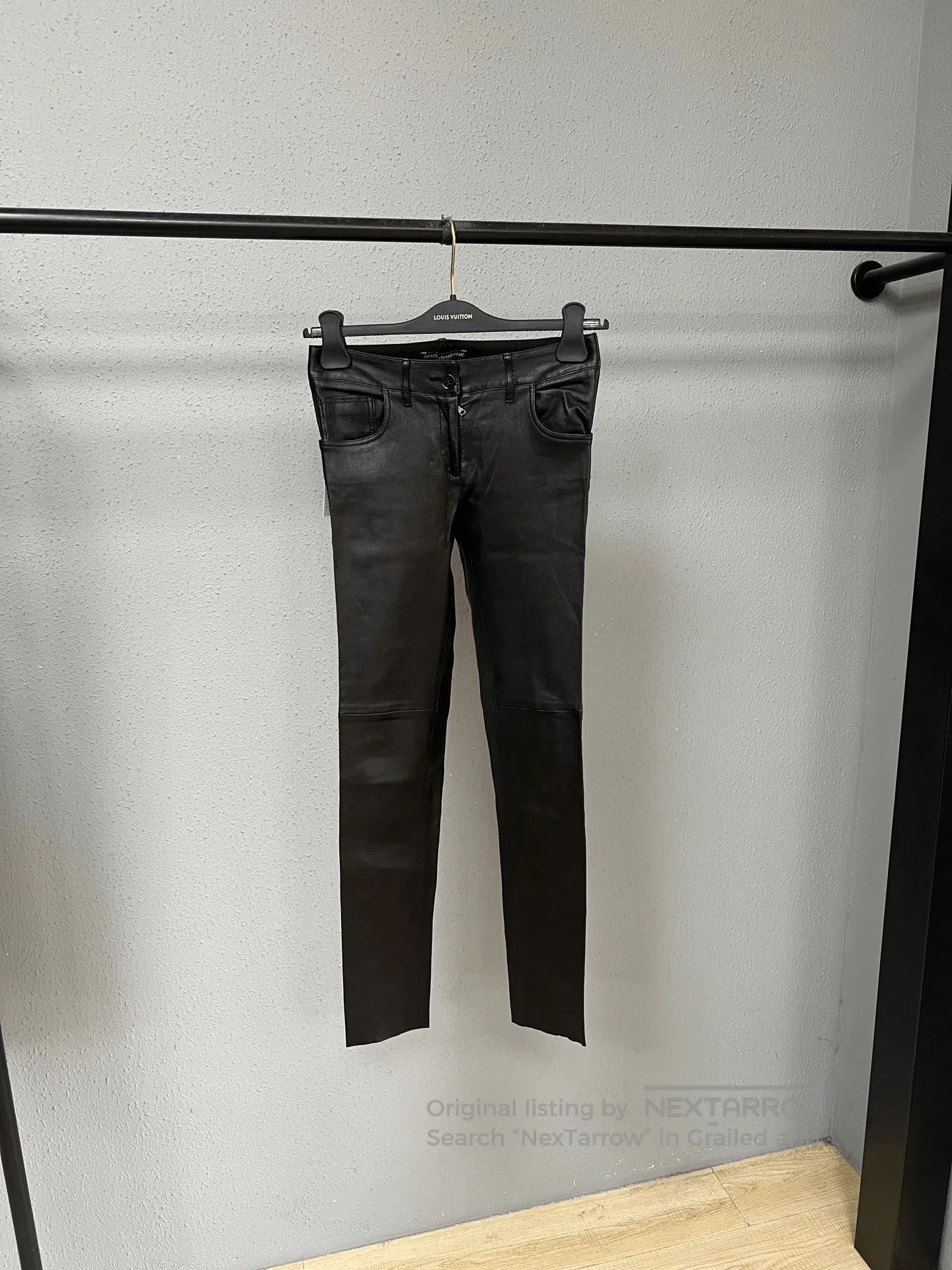Dolce & Gabbana D&G Goatskin Leather Pants. Size 35" - 1 Thumbnail