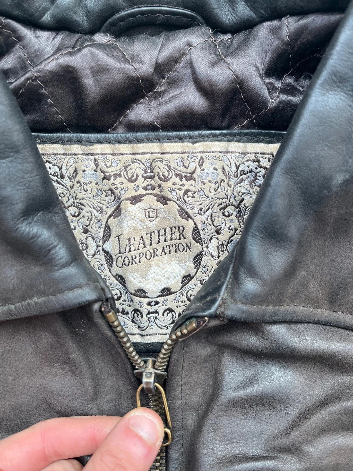 Other Super Rare Leather Corporation Bomber Jacket Size US L / EU 52-54 / 3 - 9 Thumbnail