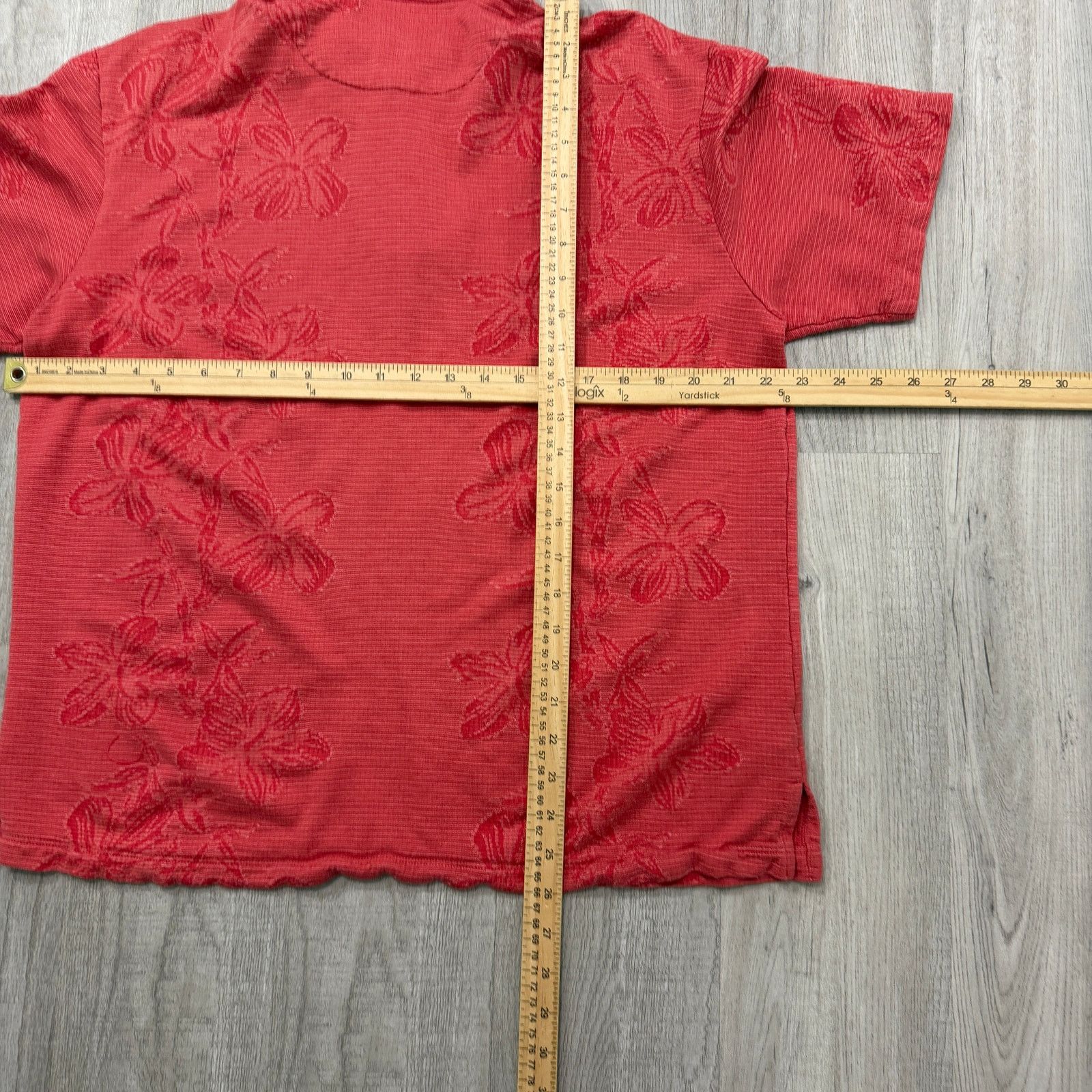 Tommy Bahama Vintage Tommy Bahama Polo Shirt Men's Large Red Hawaiian Size US L / EU 52-54 / 3 - 8 Thumbnail