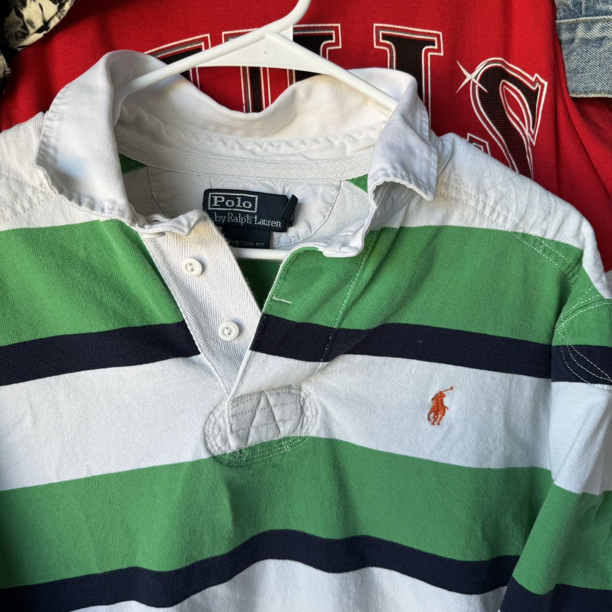 Polo Ralph Lauren Vintage POLO RALPH LAUREN Rugby Polo Long Sleeve Shirt Size US XL / EU 56 / 4 - 2 Thumbnail