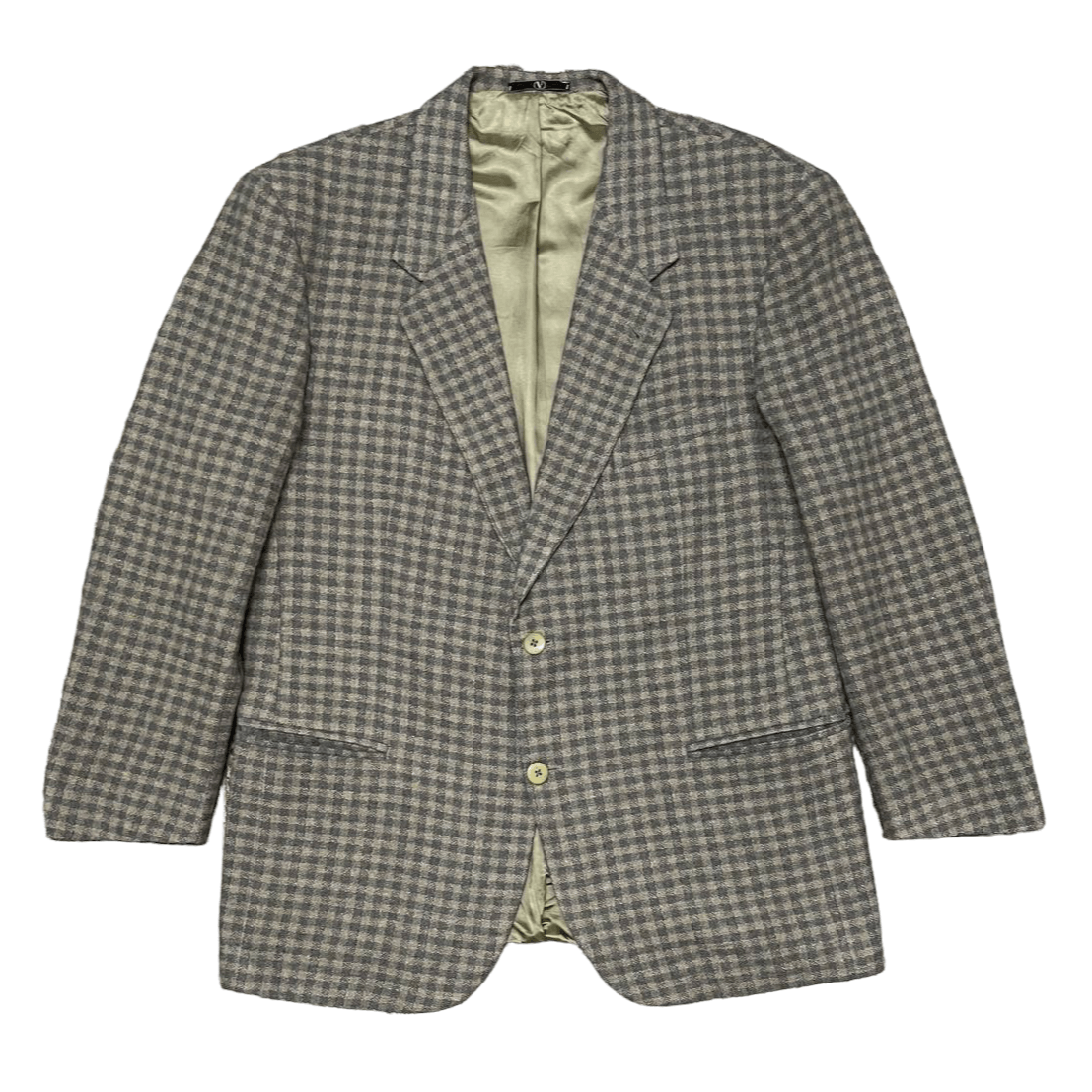 Valentino Vintage Valentino Garavani Wool Cahsmere houndstooth Blazer Size US L / EU 52-54 / 3 - 1 Thumbnail